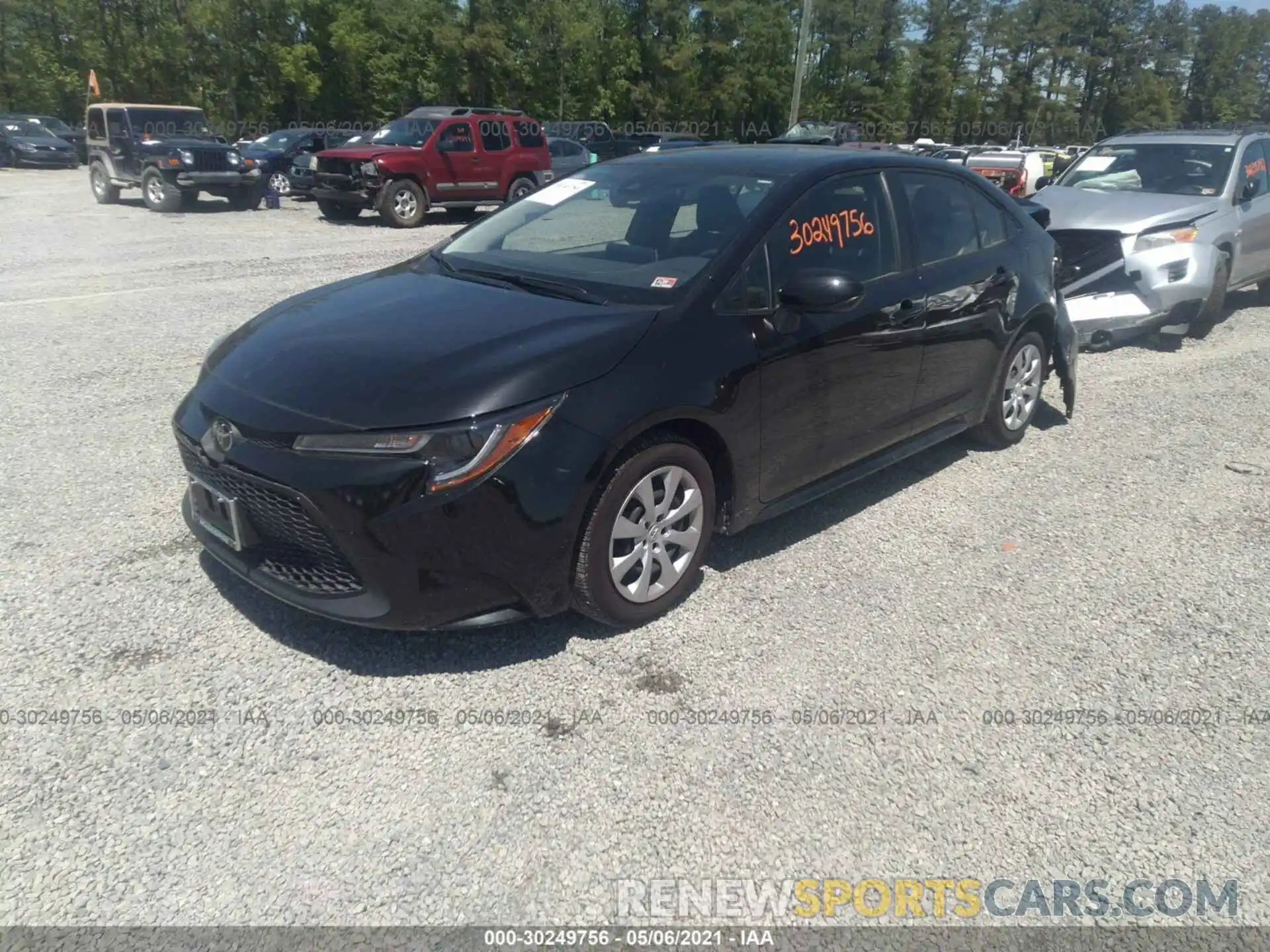 2 Photograph of a damaged car JTDEPRAE3LJ092834 TOYOTA COROLLA 2020