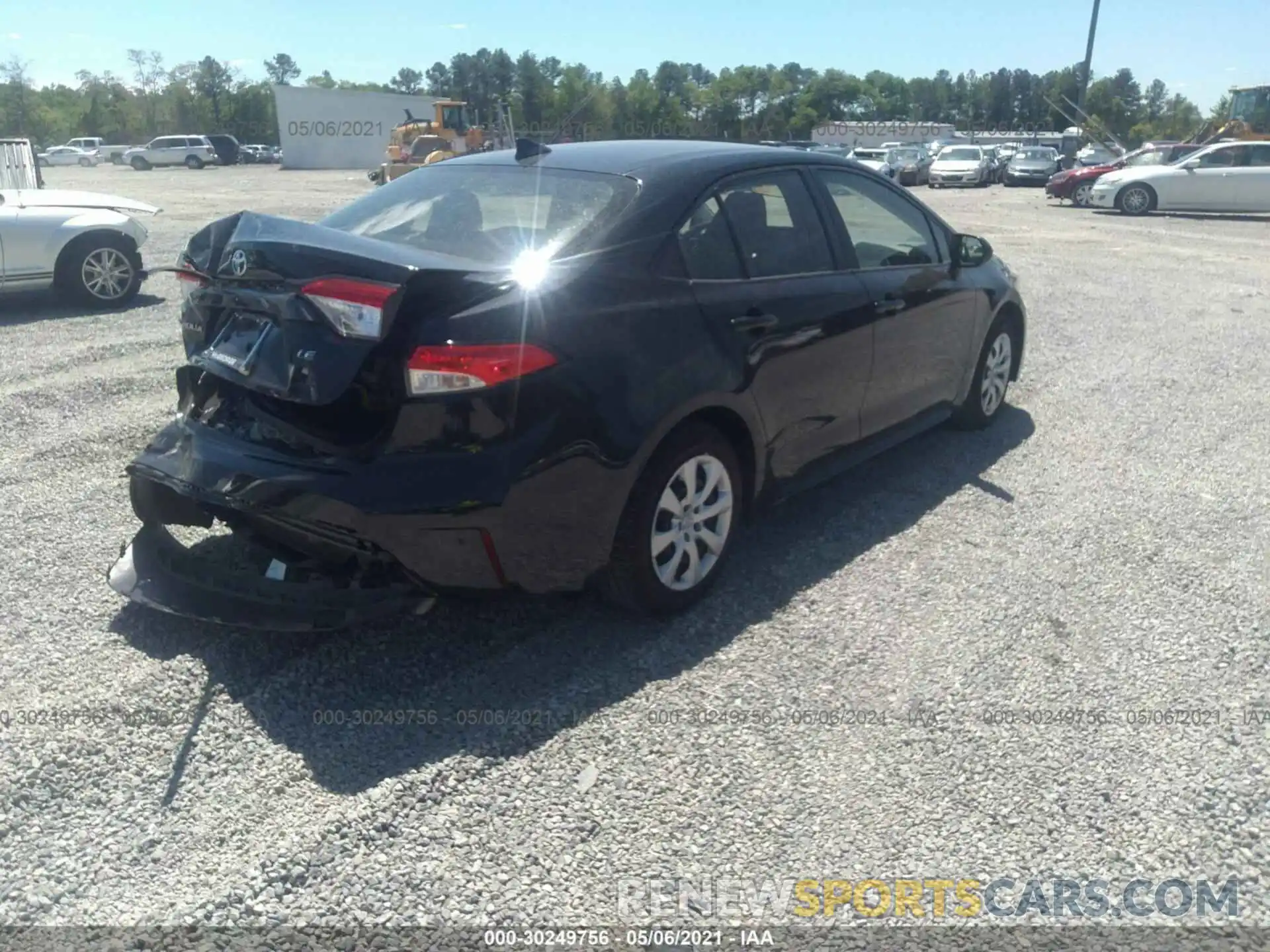 4 Photograph of a damaged car JTDEPRAE3LJ092834 TOYOTA COROLLA 2020