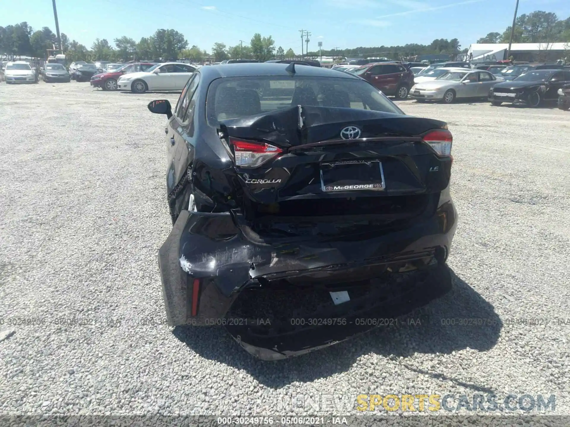 6 Photograph of a damaged car JTDEPRAE3LJ092834 TOYOTA COROLLA 2020