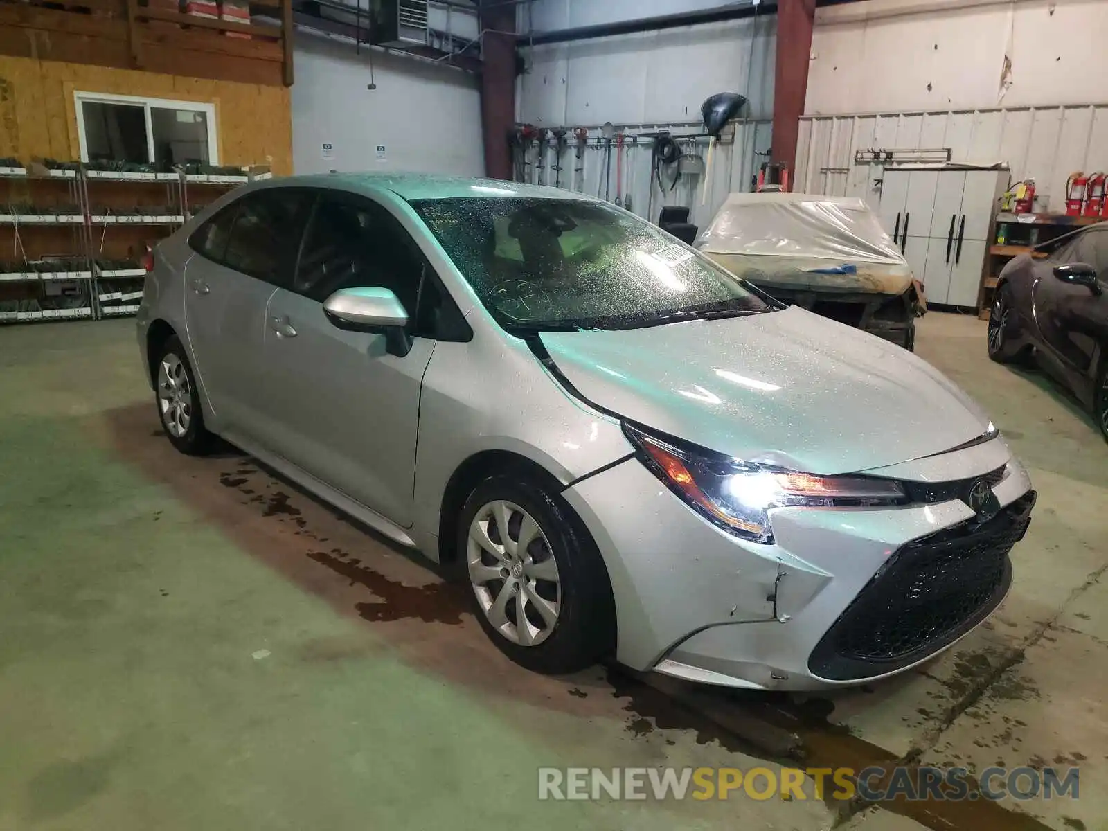 1 Photograph of a damaged car JTDEPRAE3LJ093725 TOYOTA COROLLA 2020