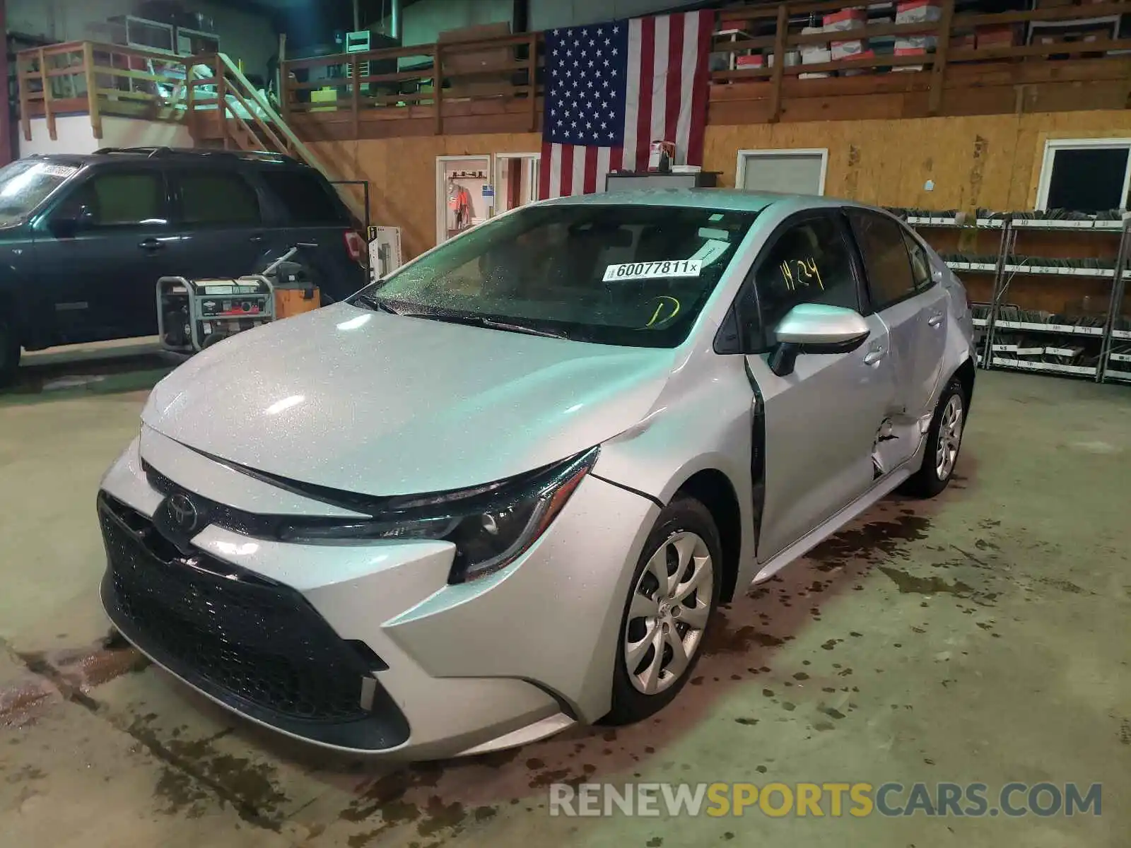 2 Photograph of a damaged car JTDEPRAE3LJ093725 TOYOTA COROLLA 2020