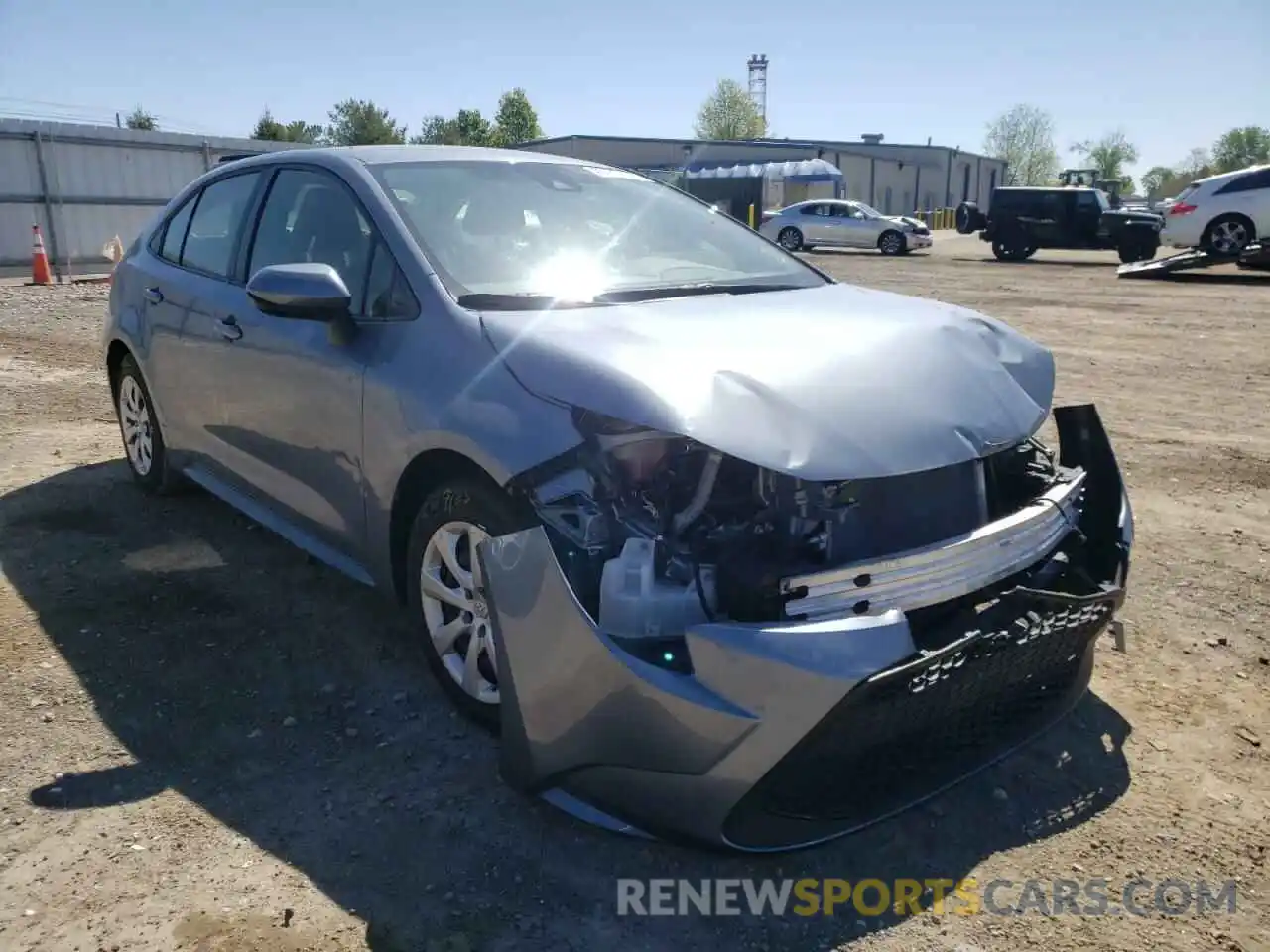 1 Photograph of a damaged car JTDEPRAE3LJ093983 TOYOTA COROLLA 2020