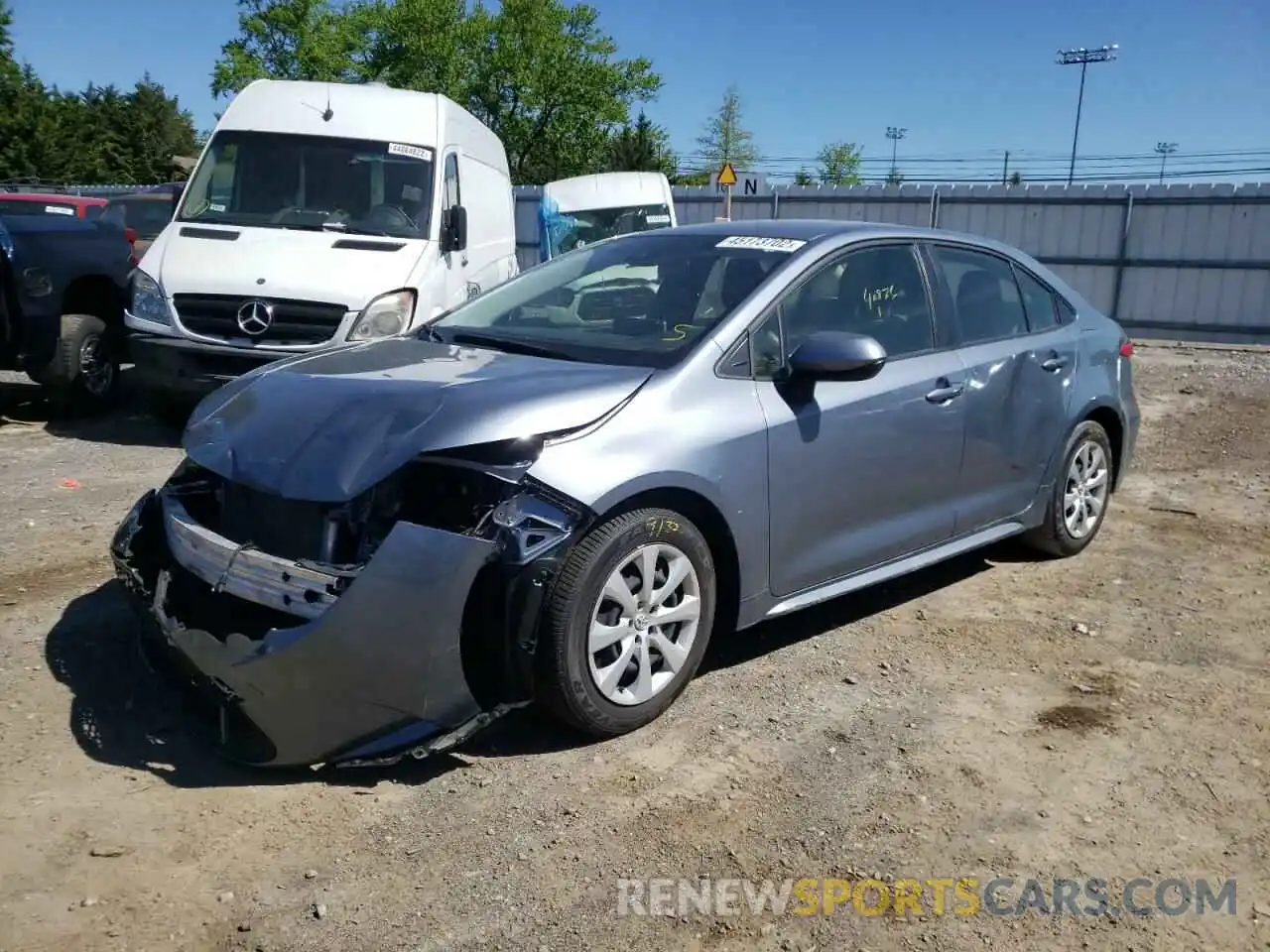 2 Photograph of a damaged car JTDEPRAE3LJ093983 TOYOTA COROLLA 2020