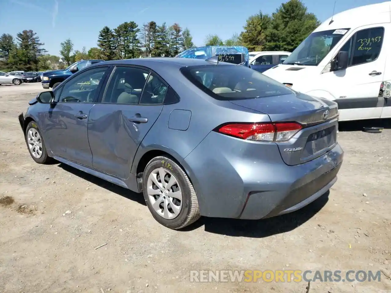 3 Photograph of a damaged car JTDEPRAE3LJ093983 TOYOTA COROLLA 2020