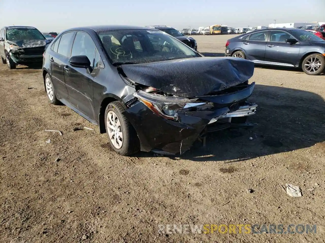 1 Photograph of a damaged car JTDEPRAE3LJ094745 TOYOTA COROLLA 2020