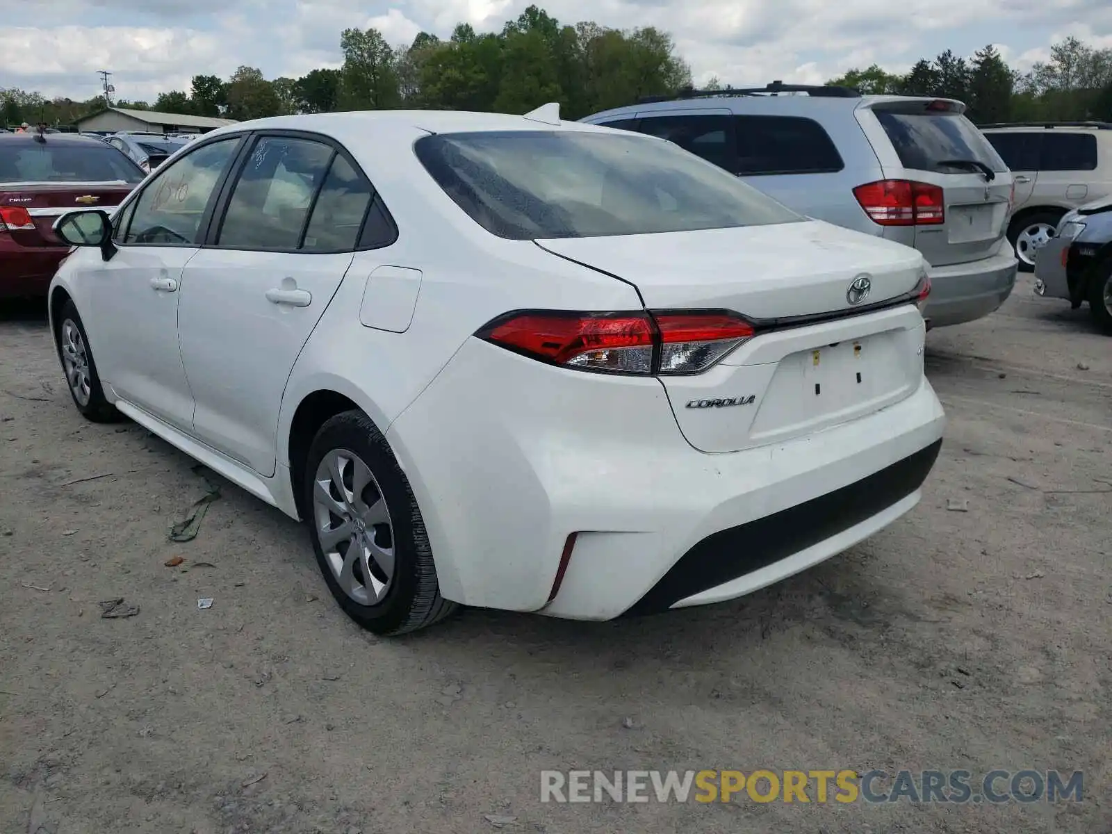 3 Photograph of a damaged car JTDEPRAE3LJ094812 TOYOTA COROLLA 2020