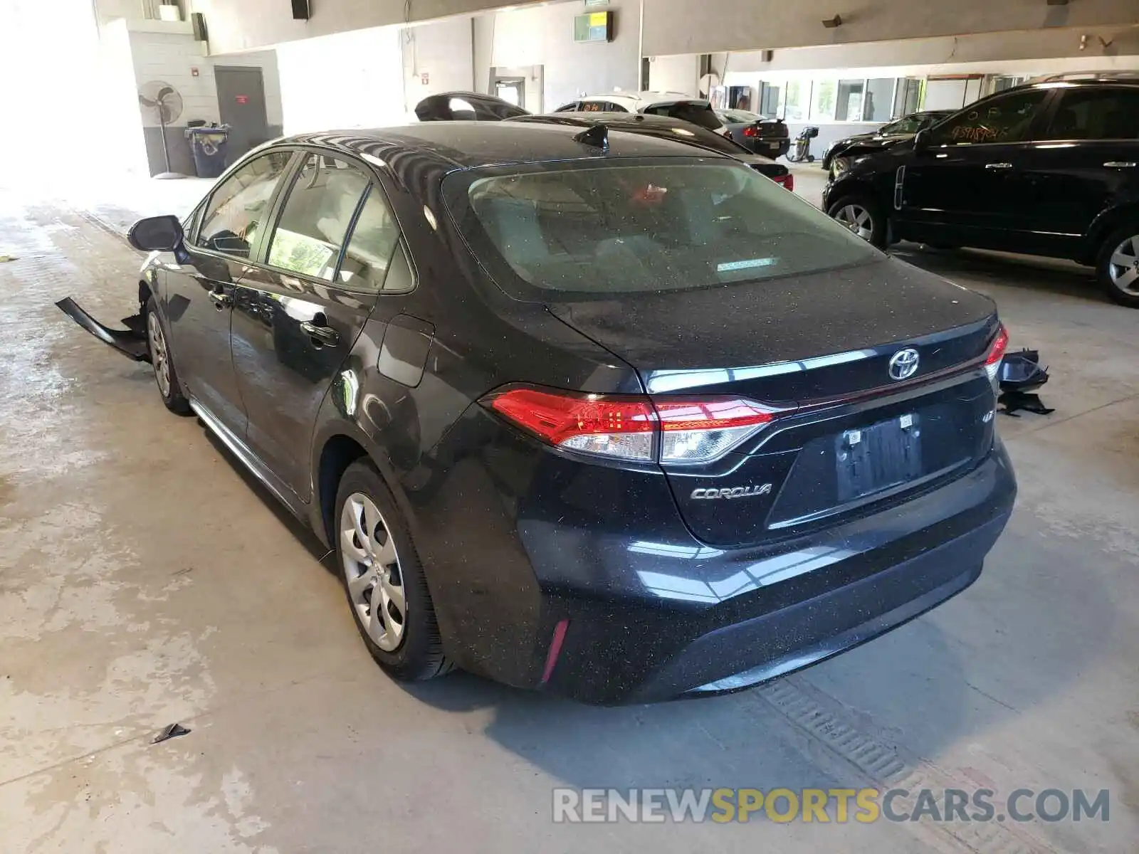 3 Photograph of a damaged car JTDEPRAE3LJ095801 TOYOTA COROLLA 2020