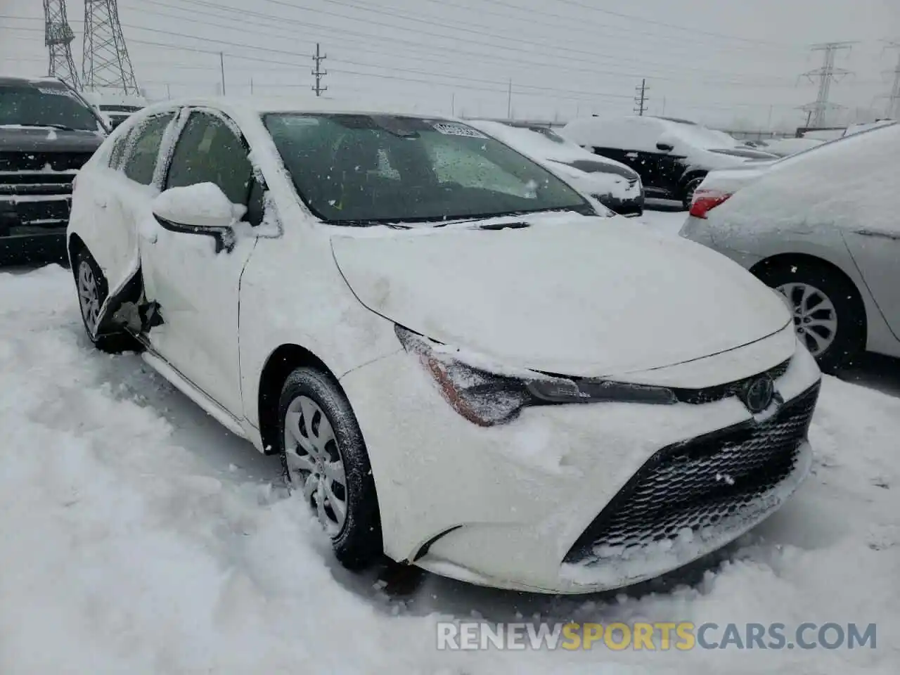 1 Photograph of a damaged car JTDEPRAE3LJ096012 TOYOTA COROLLA 2020