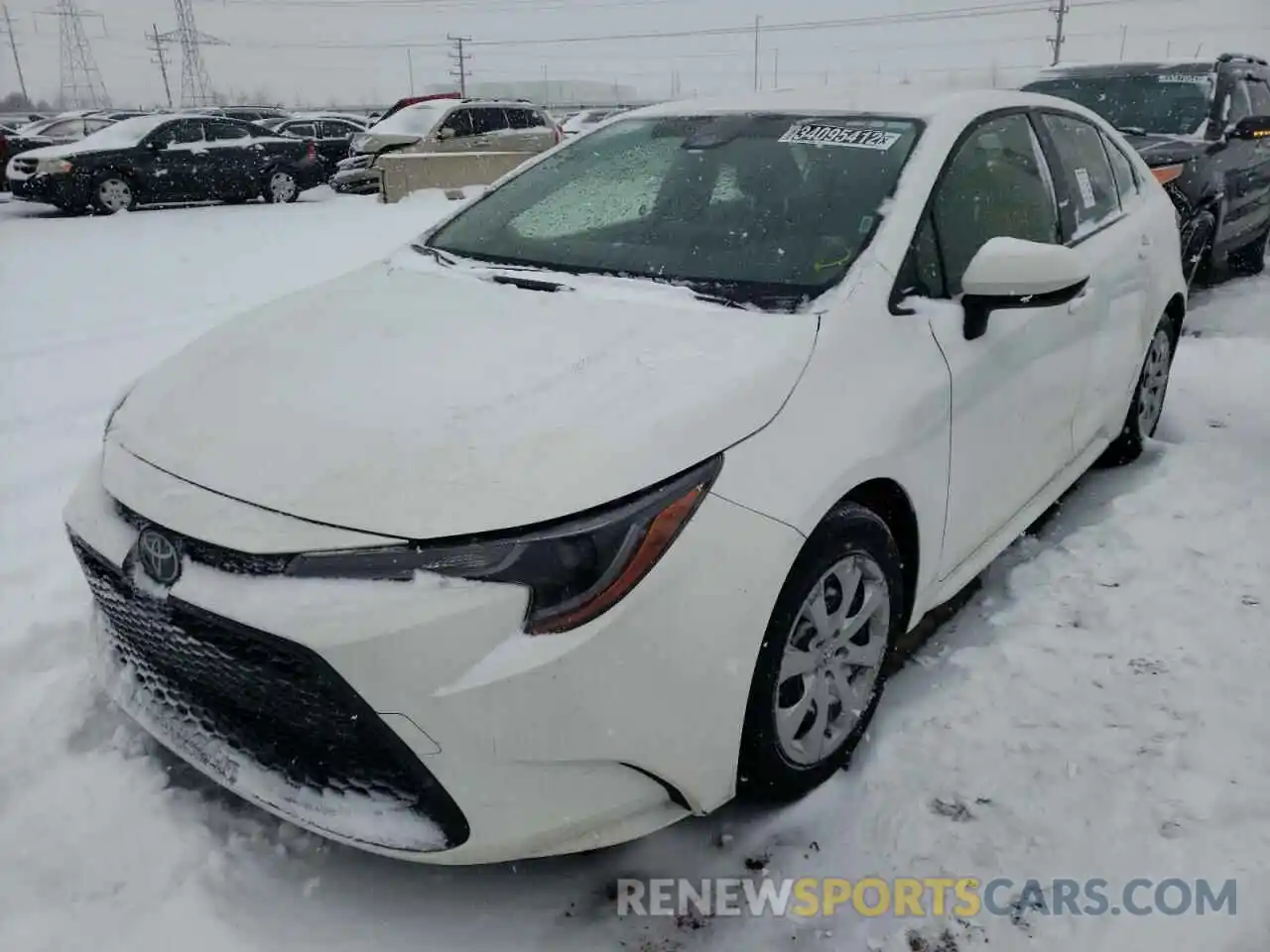 2 Photograph of a damaged car JTDEPRAE3LJ096012 TOYOTA COROLLA 2020