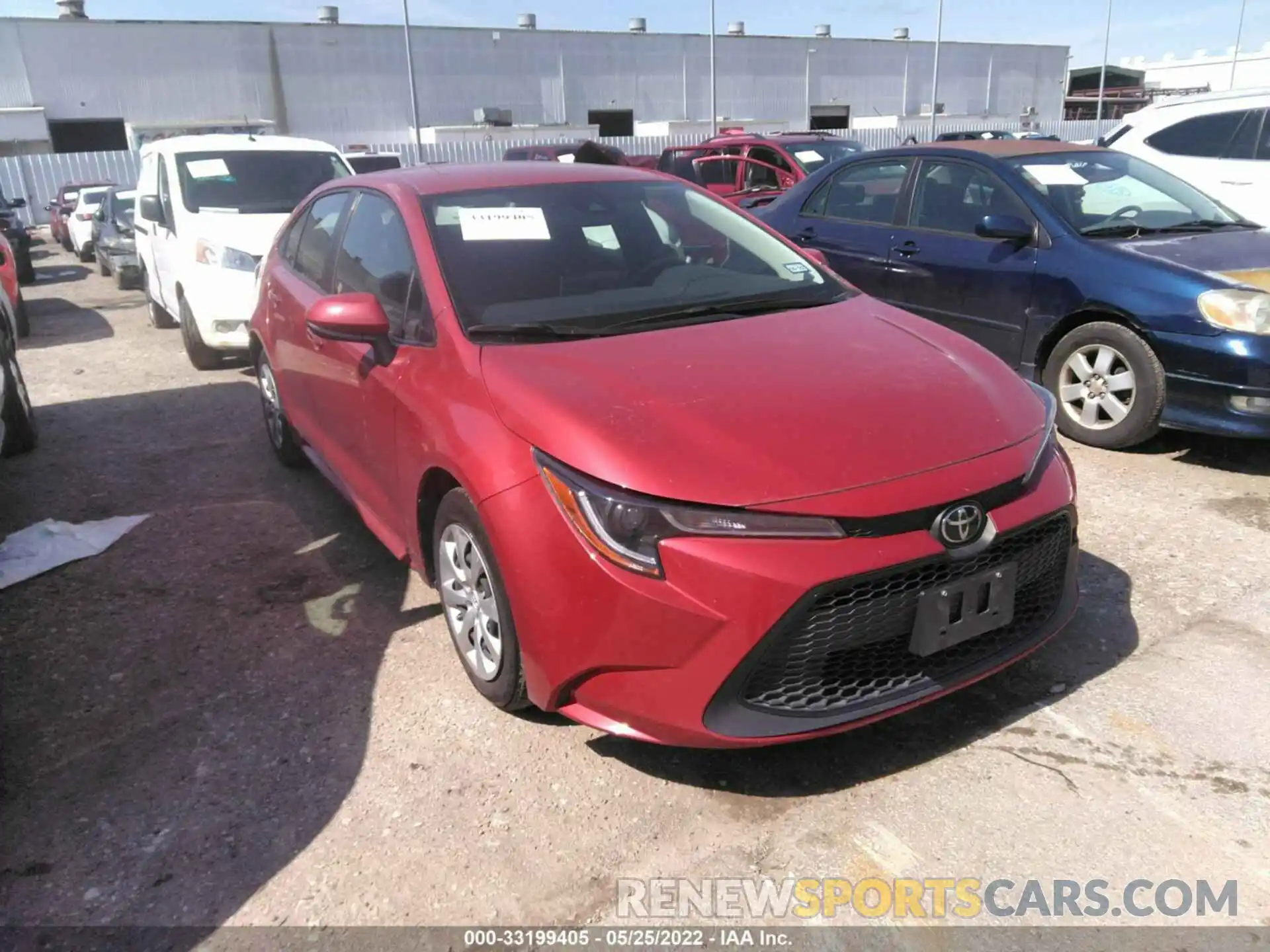 1 Photograph of a damaged car JTDEPRAE3LJ096219 TOYOTA COROLLA 2020