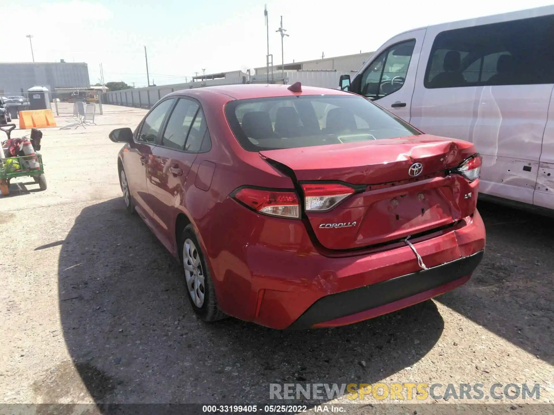 3 Photograph of a damaged car JTDEPRAE3LJ096219 TOYOTA COROLLA 2020