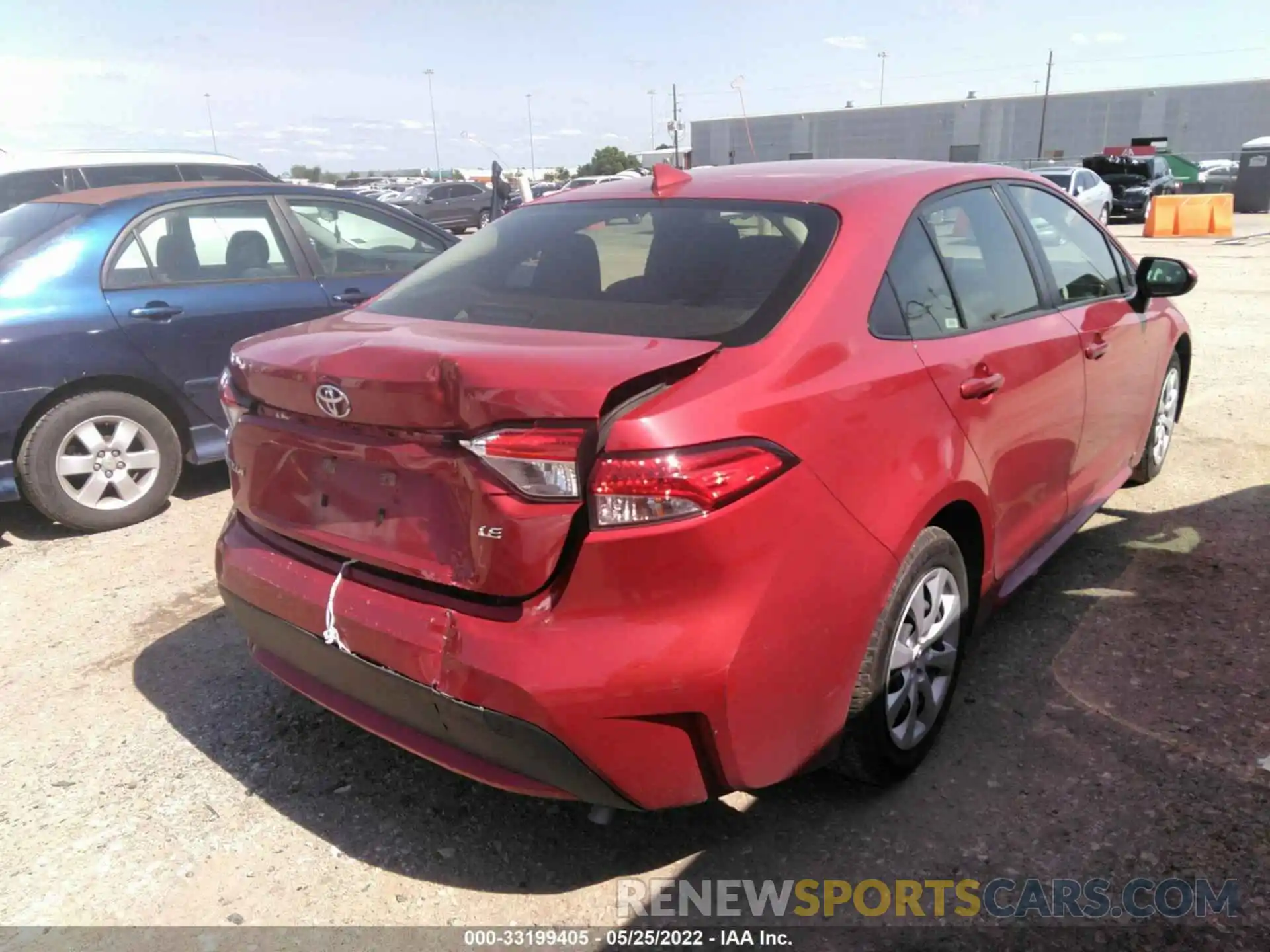 4 Photograph of a damaged car JTDEPRAE3LJ096219 TOYOTA COROLLA 2020