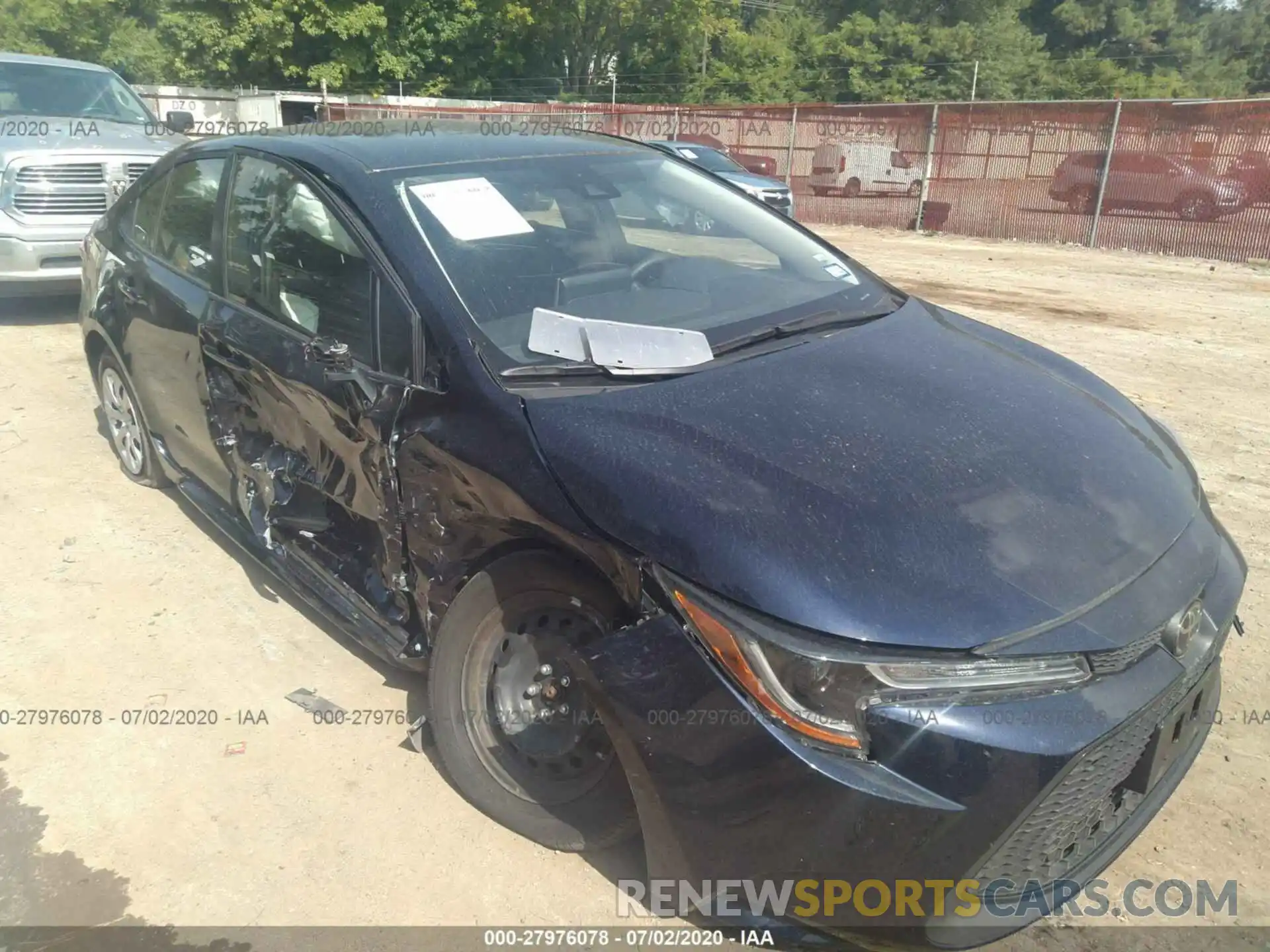 1 Photograph of a damaged car JTDEPRAE3LJ096222 TOYOTA COROLLA 2020