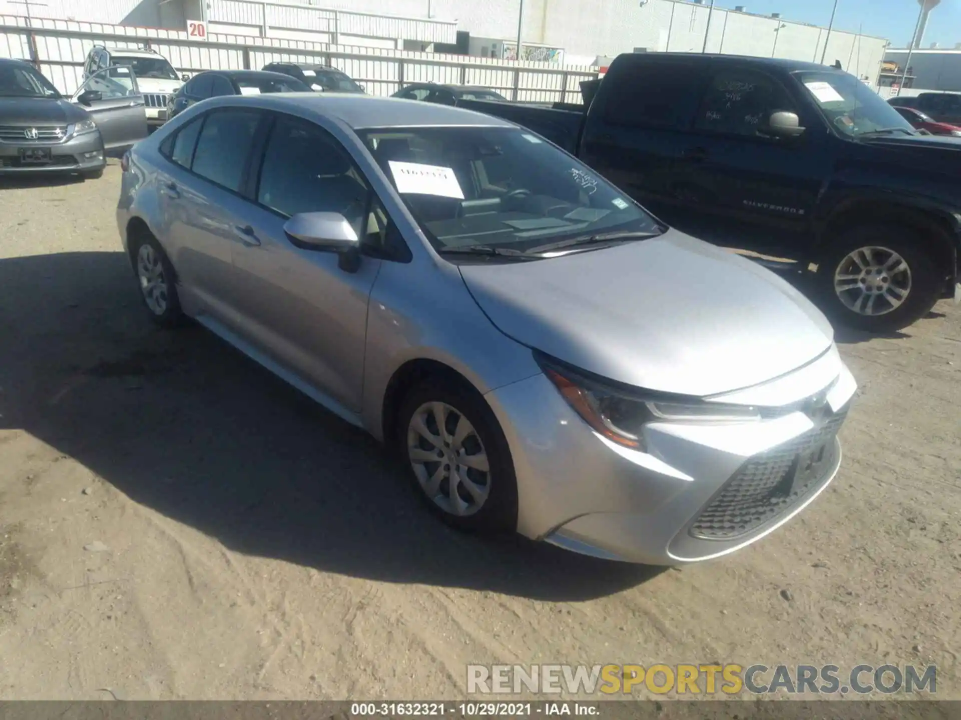 1 Photograph of a damaged car JTDEPRAE3LJ096558 TOYOTA COROLLA 2020