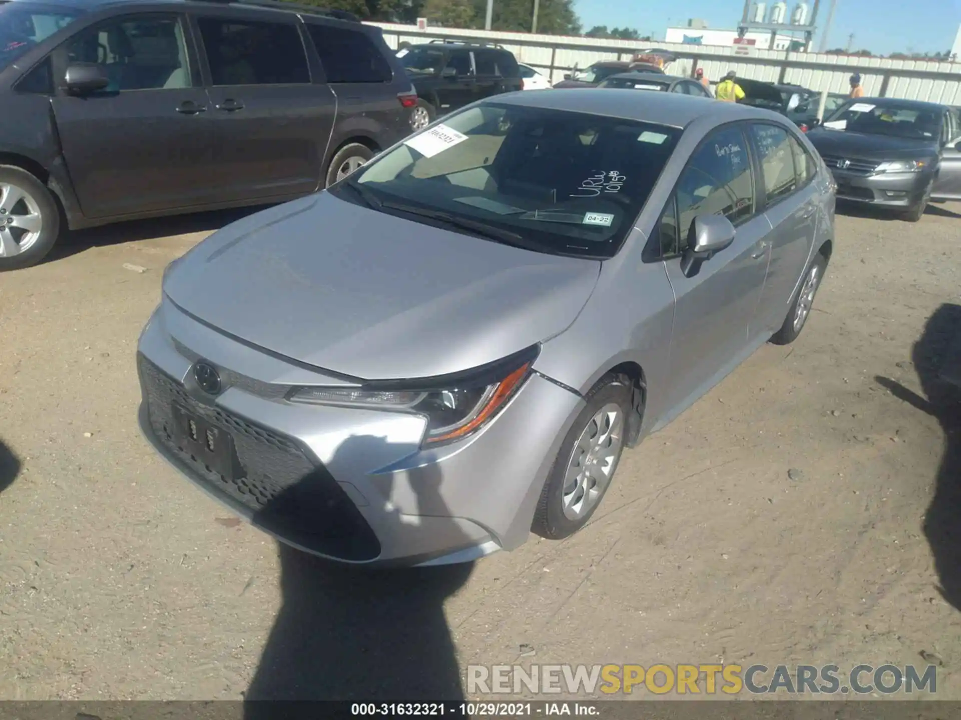 2 Photograph of a damaged car JTDEPRAE3LJ096558 TOYOTA COROLLA 2020