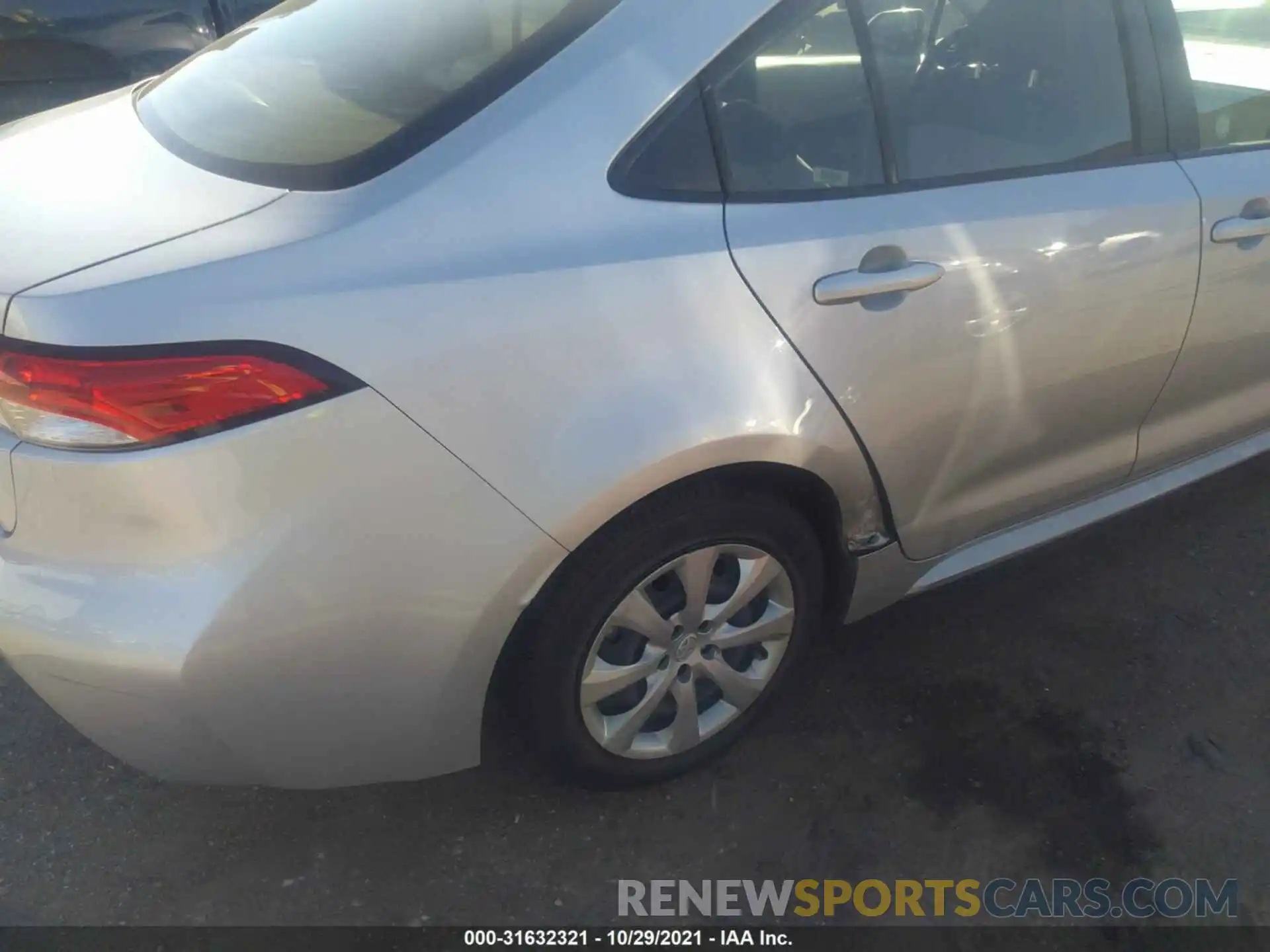 6 Photograph of a damaged car JTDEPRAE3LJ096558 TOYOTA COROLLA 2020