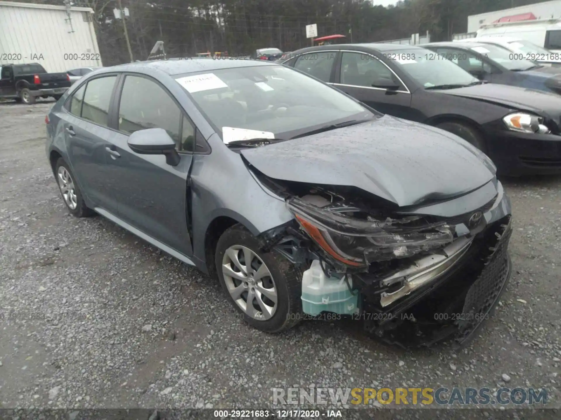 1 Photograph of a damaged car JTDEPRAE3LJ096608 TOYOTA COROLLA 2020