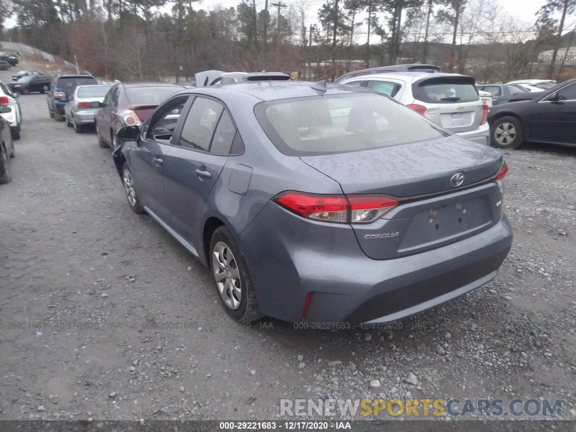 3 Photograph of a damaged car JTDEPRAE3LJ096608 TOYOTA COROLLA 2020