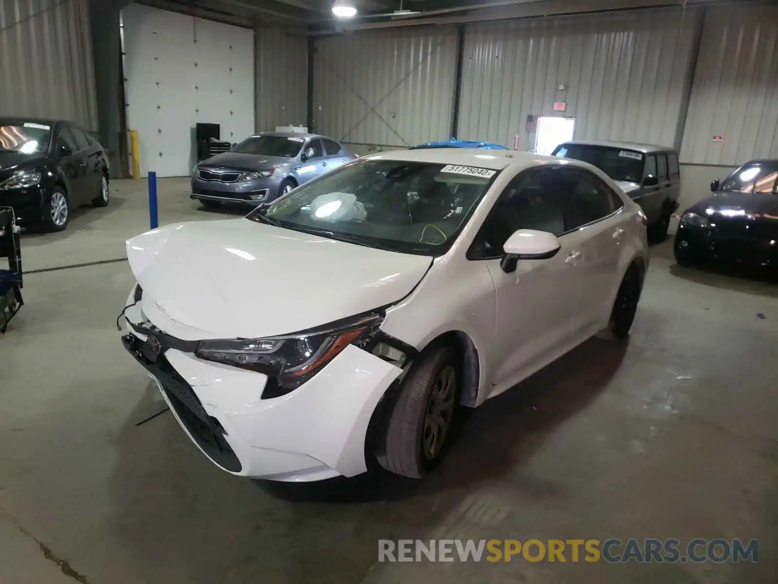 2 Photograph of a damaged car JTDEPRAE3LJ096902 TOYOTA COROLLA 2020