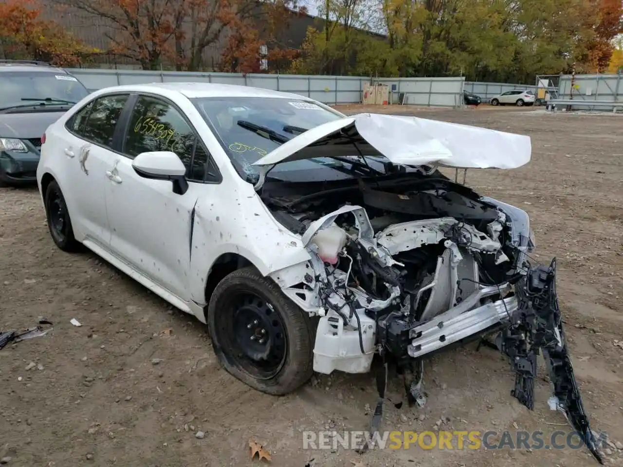 1 Photograph of a damaged car JTDEPRAE3LJ097421 TOYOTA COROLLA 2020