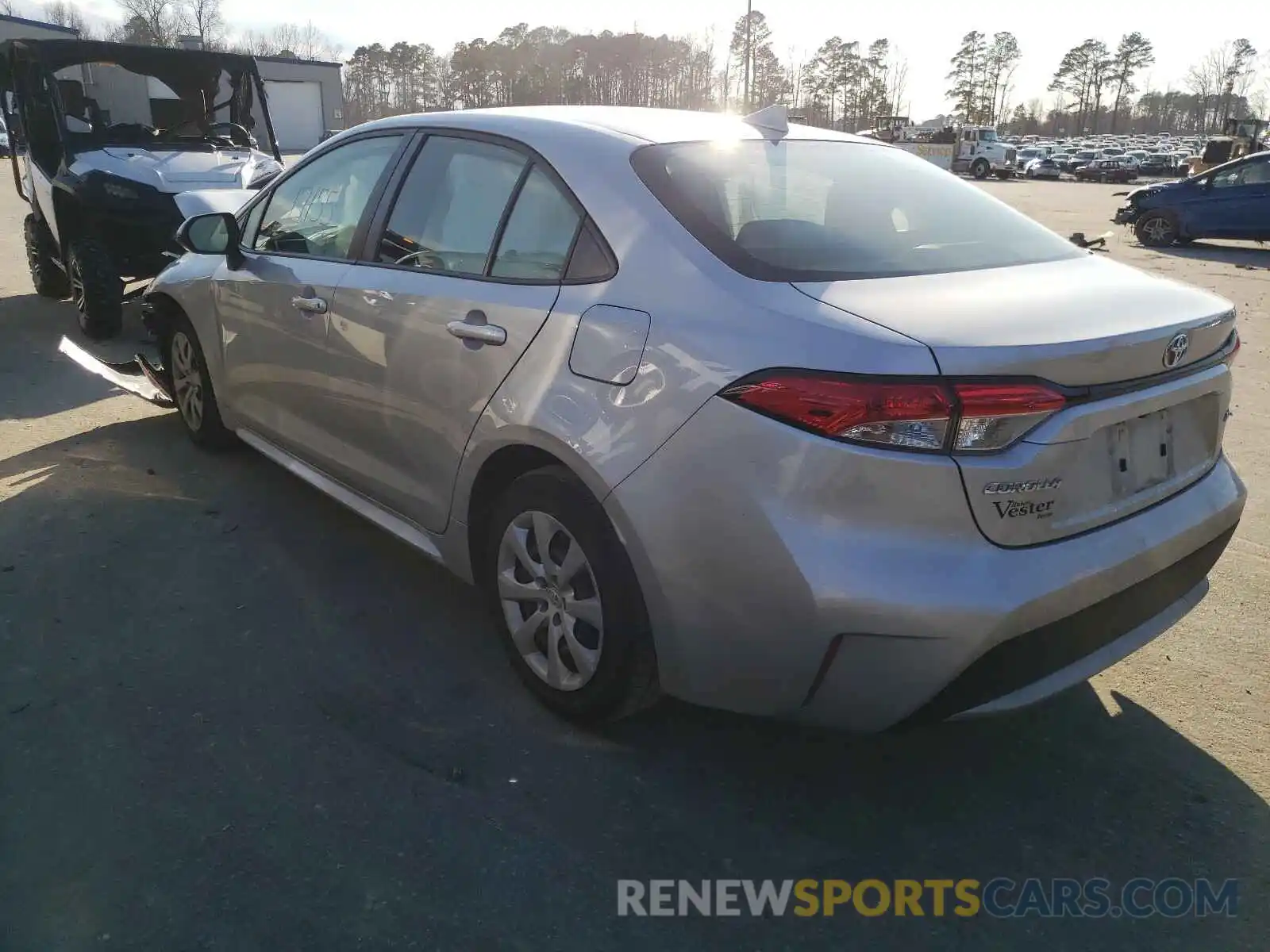 3 Photograph of a damaged car JTDEPRAE3LJ098178 TOYOTA COROLLA 2020