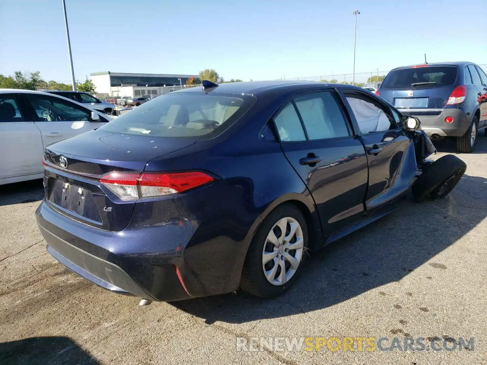 4 Photograph of a damaged car JTDEPRAE3LJ098343 TOYOTA COROLLA 2020