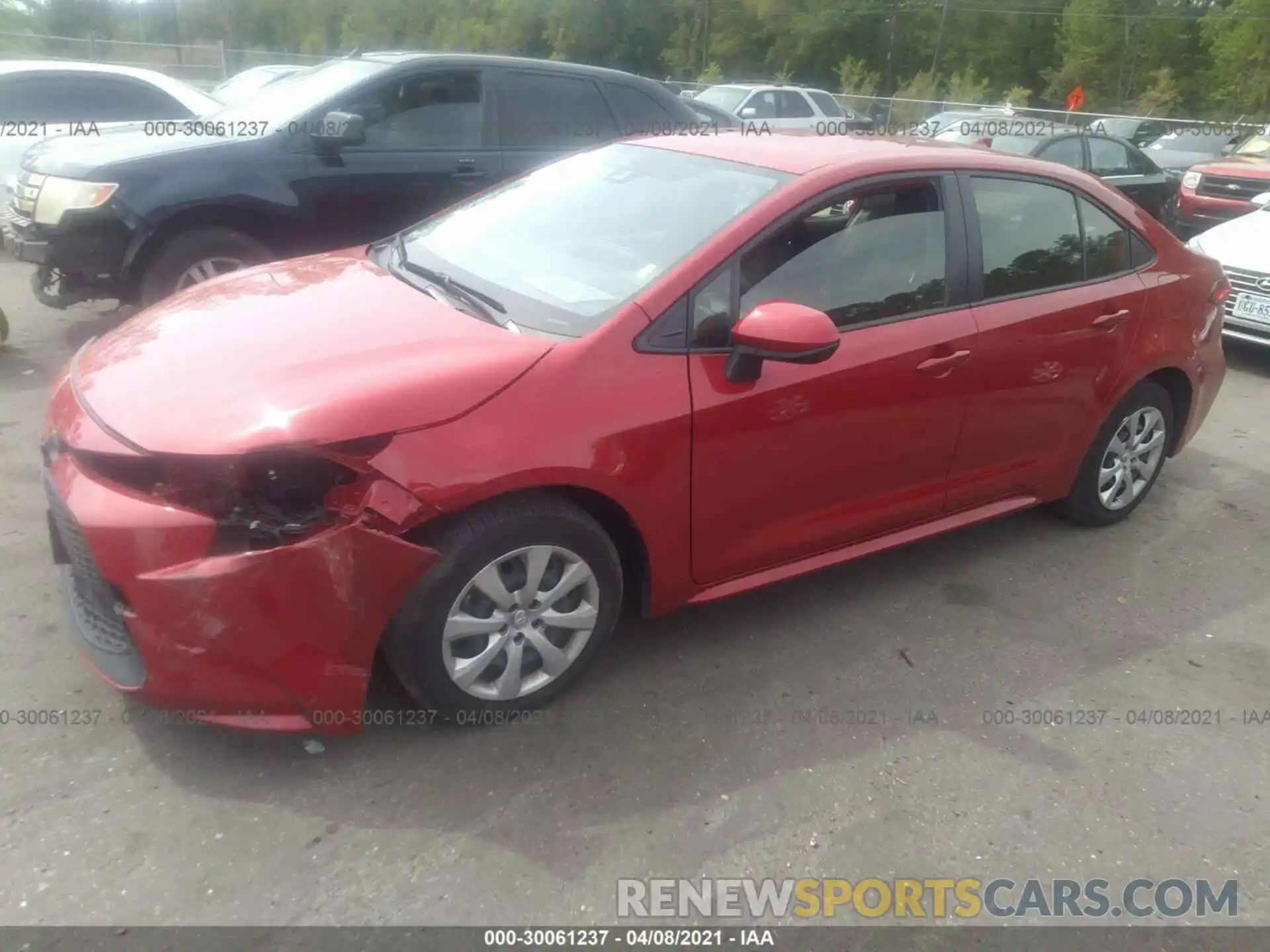 2 Photograph of a damaged car JTDEPRAE3LJ098407 TOYOTA COROLLA 2020