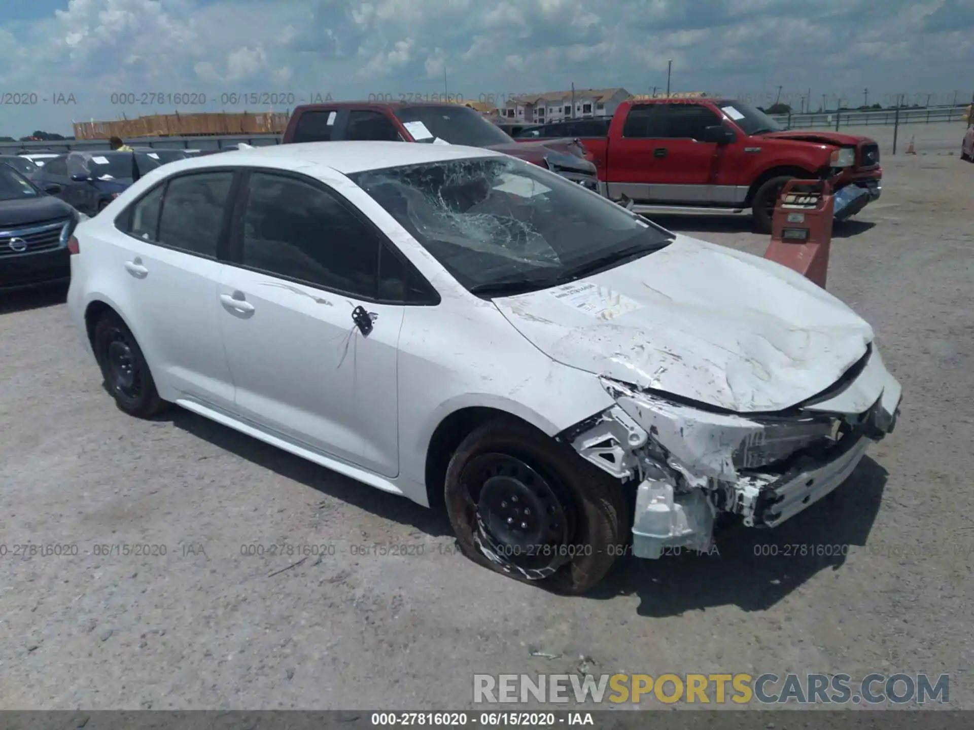 1 Photograph of a damaged car JTDEPRAE3LJ098942 TOYOTA COROLLA 2020