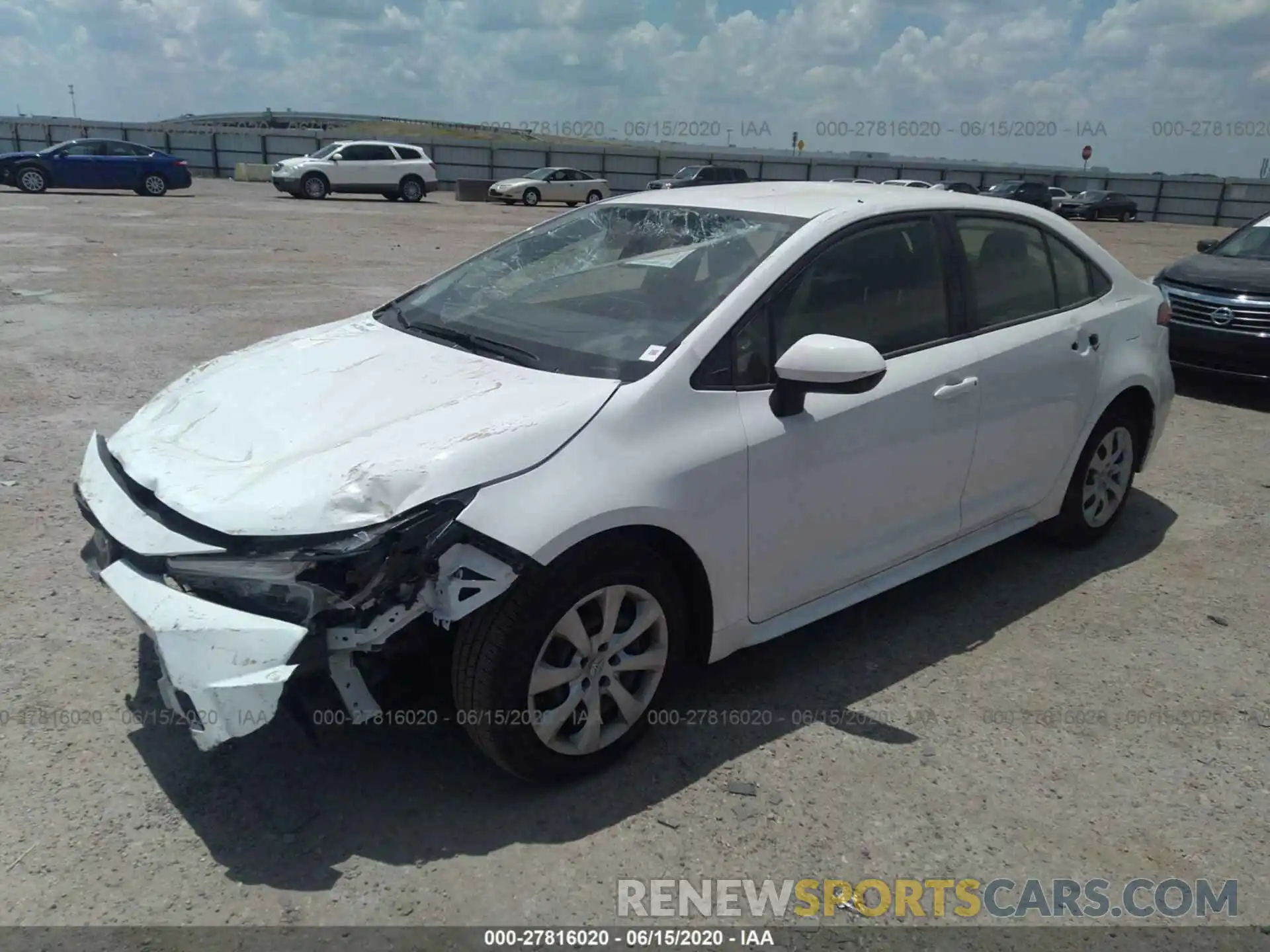 2 Photograph of a damaged car JTDEPRAE3LJ098942 TOYOTA COROLLA 2020