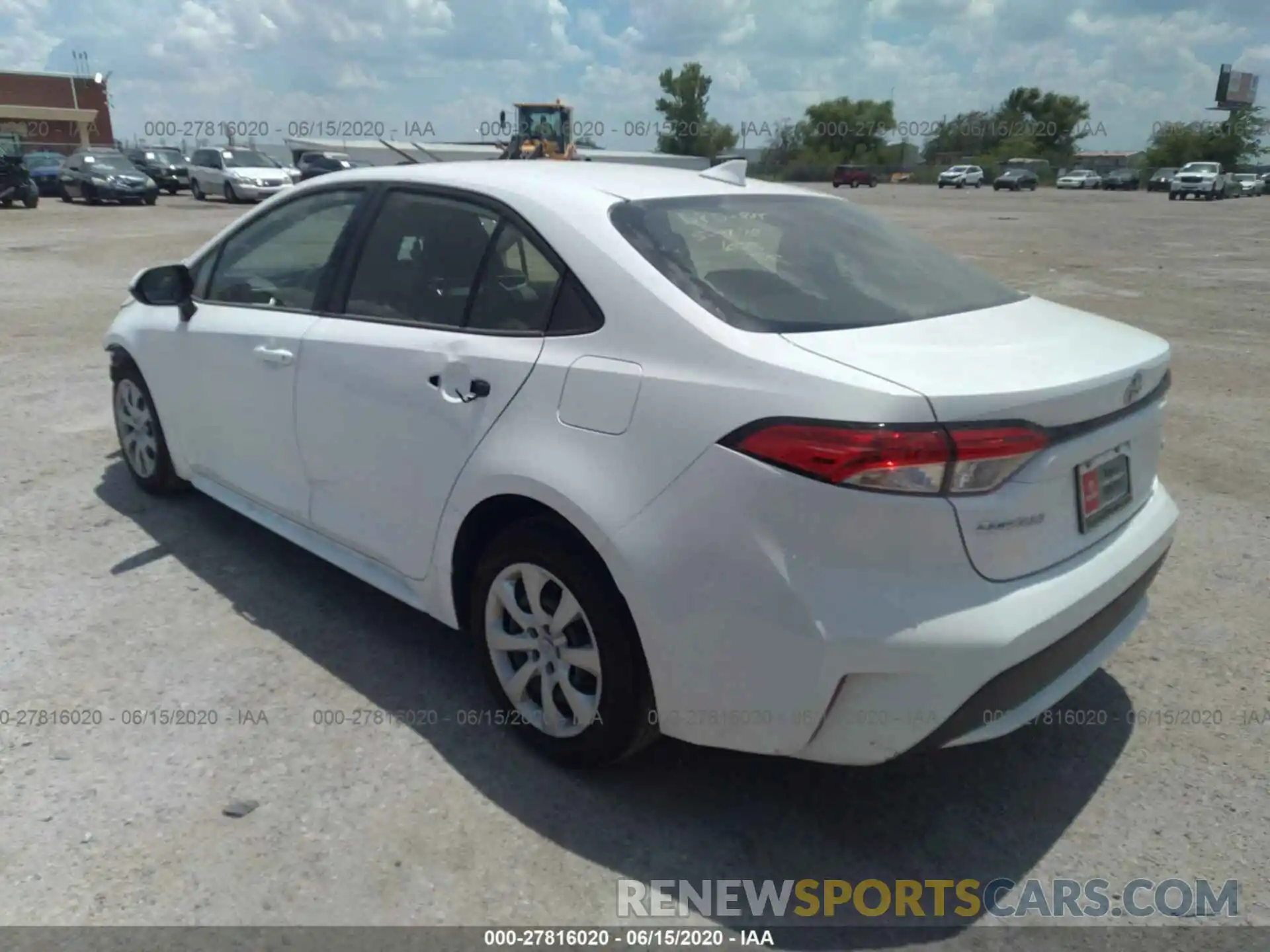 3 Photograph of a damaged car JTDEPRAE3LJ098942 TOYOTA COROLLA 2020