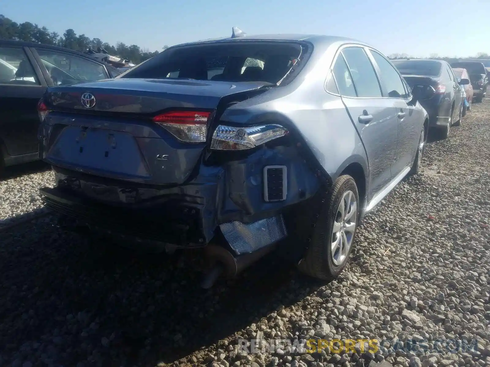 4 Фотография поврежденного автомобиля JTDEPRAE3LJ099010 TOYOTA COROLLA 2020