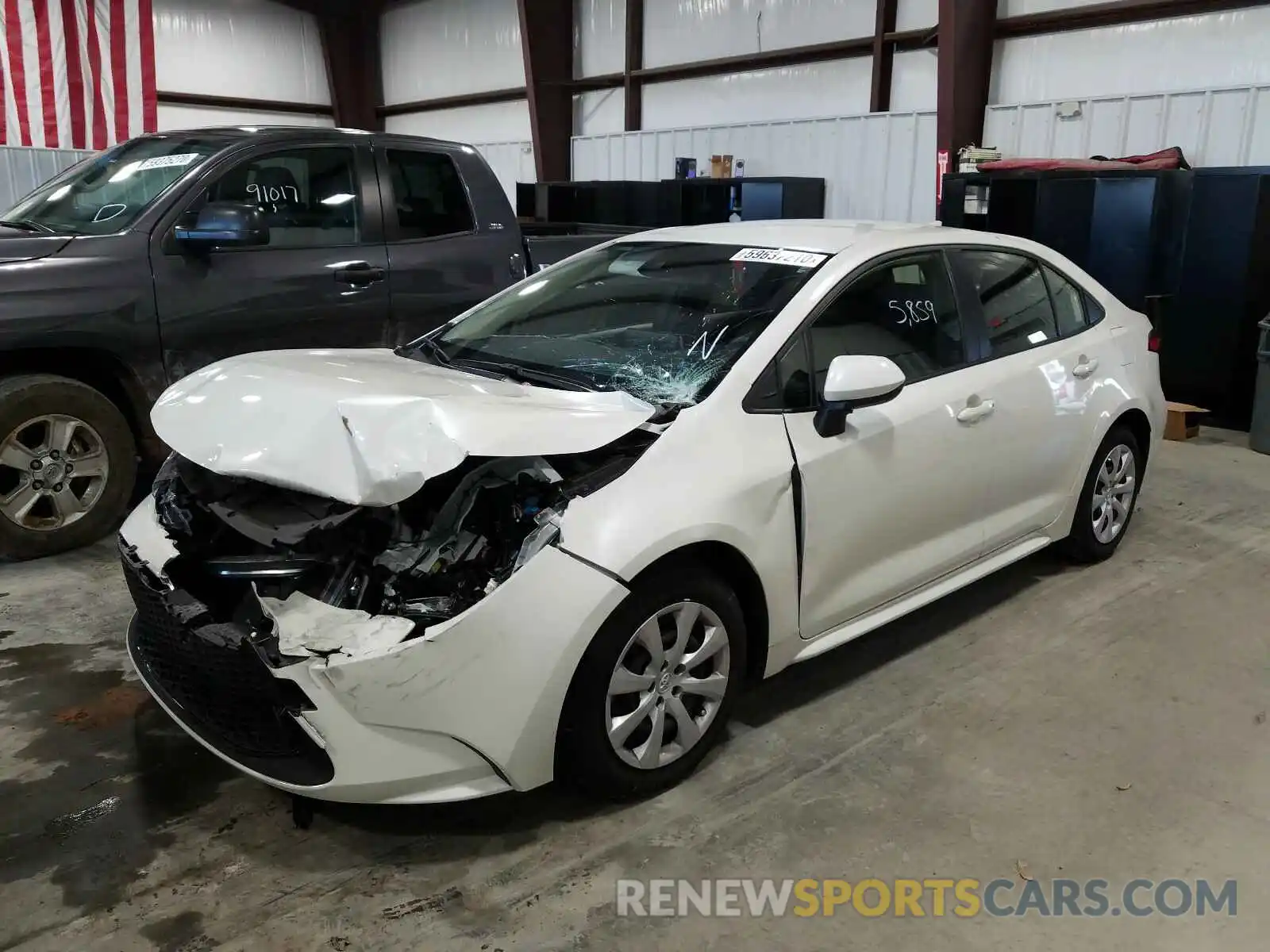 2 Photograph of a damaged car JTDEPRAE3LJ099959 TOYOTA COROLLA 2020