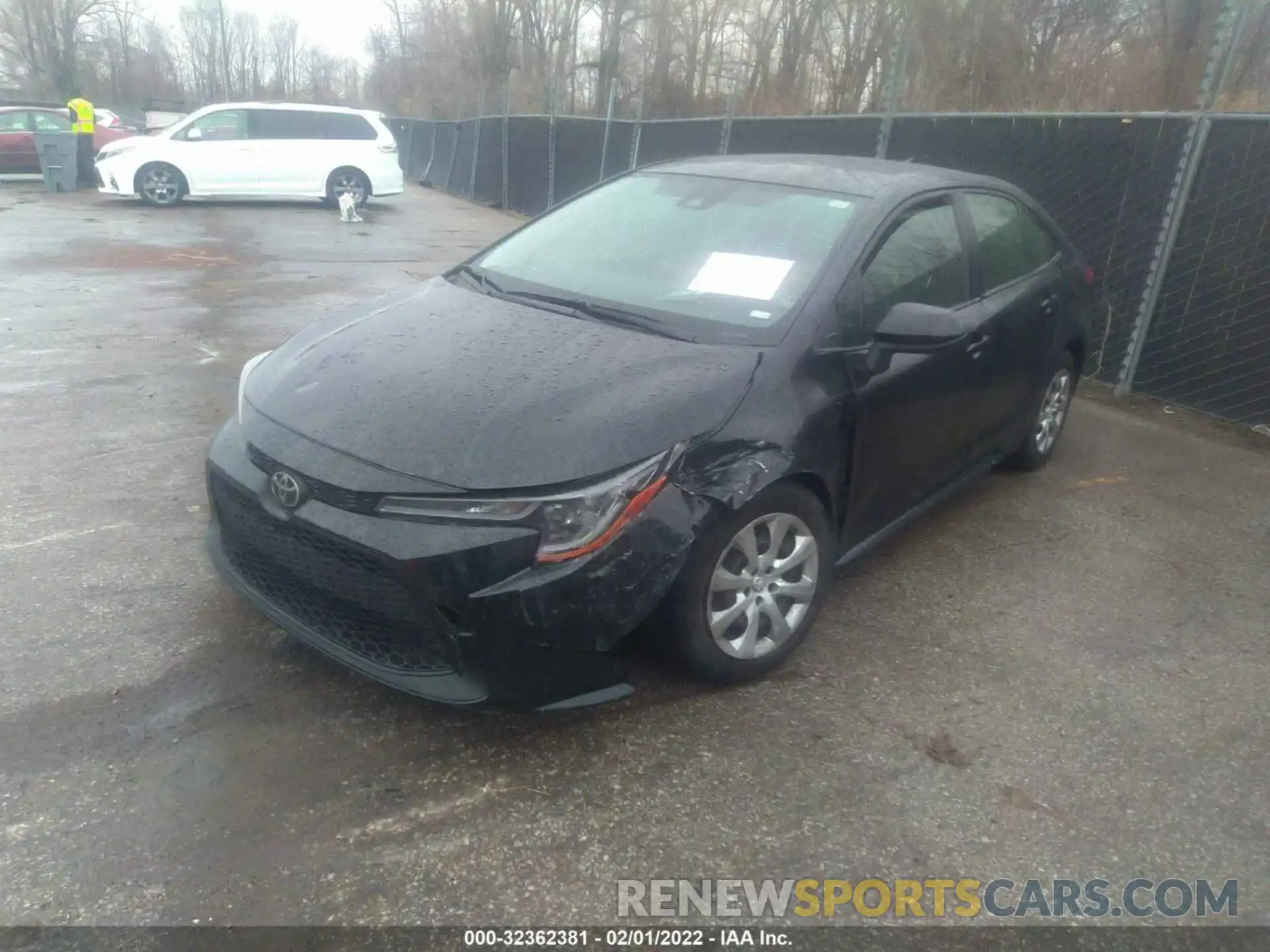 2 Photograph of a damaged car JTDEPRAE3LJ099993 TOYOTA COROLLA 2020