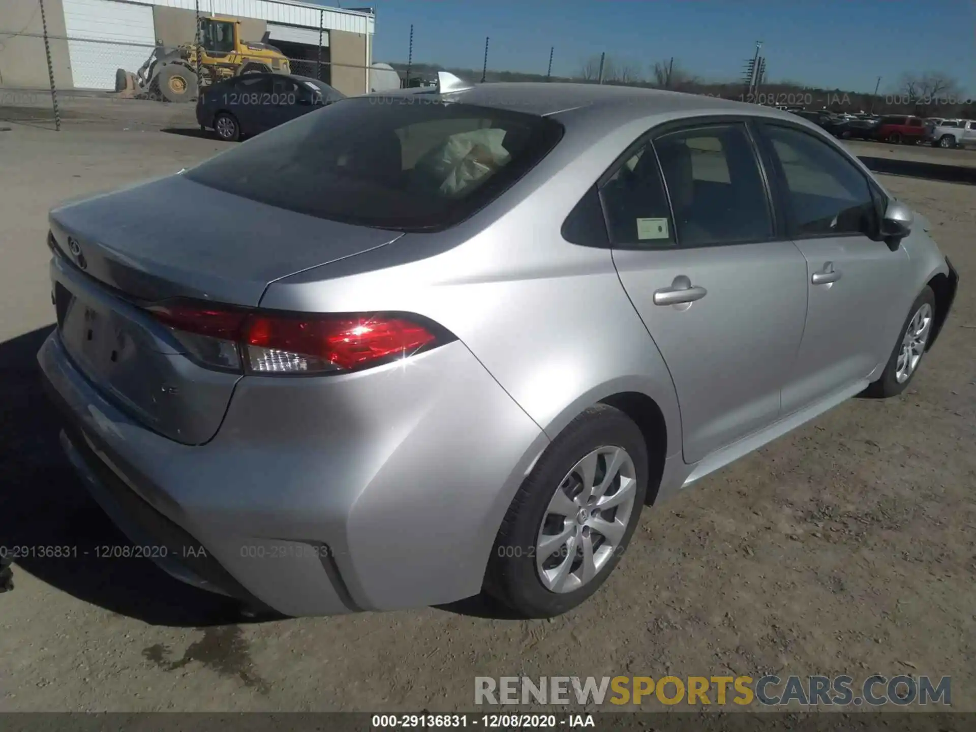 4 Photograph of a damaged car JTDEPRAE3LJ100057 TOYOTA COROLLA 2020