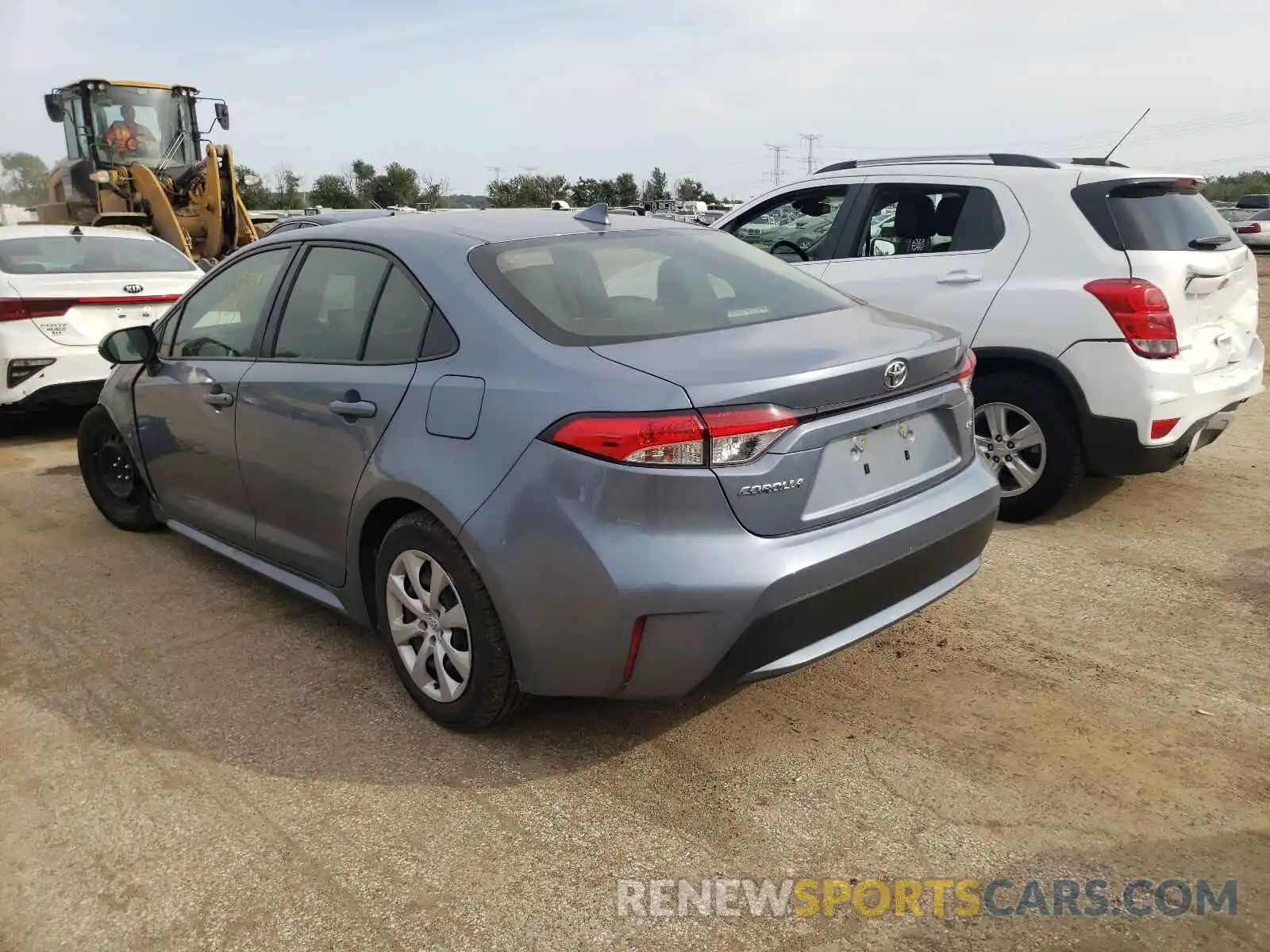 3 Photograph of a damaged car JTDEPRAE3LJ100334 TOYOTA COROLLA 2020