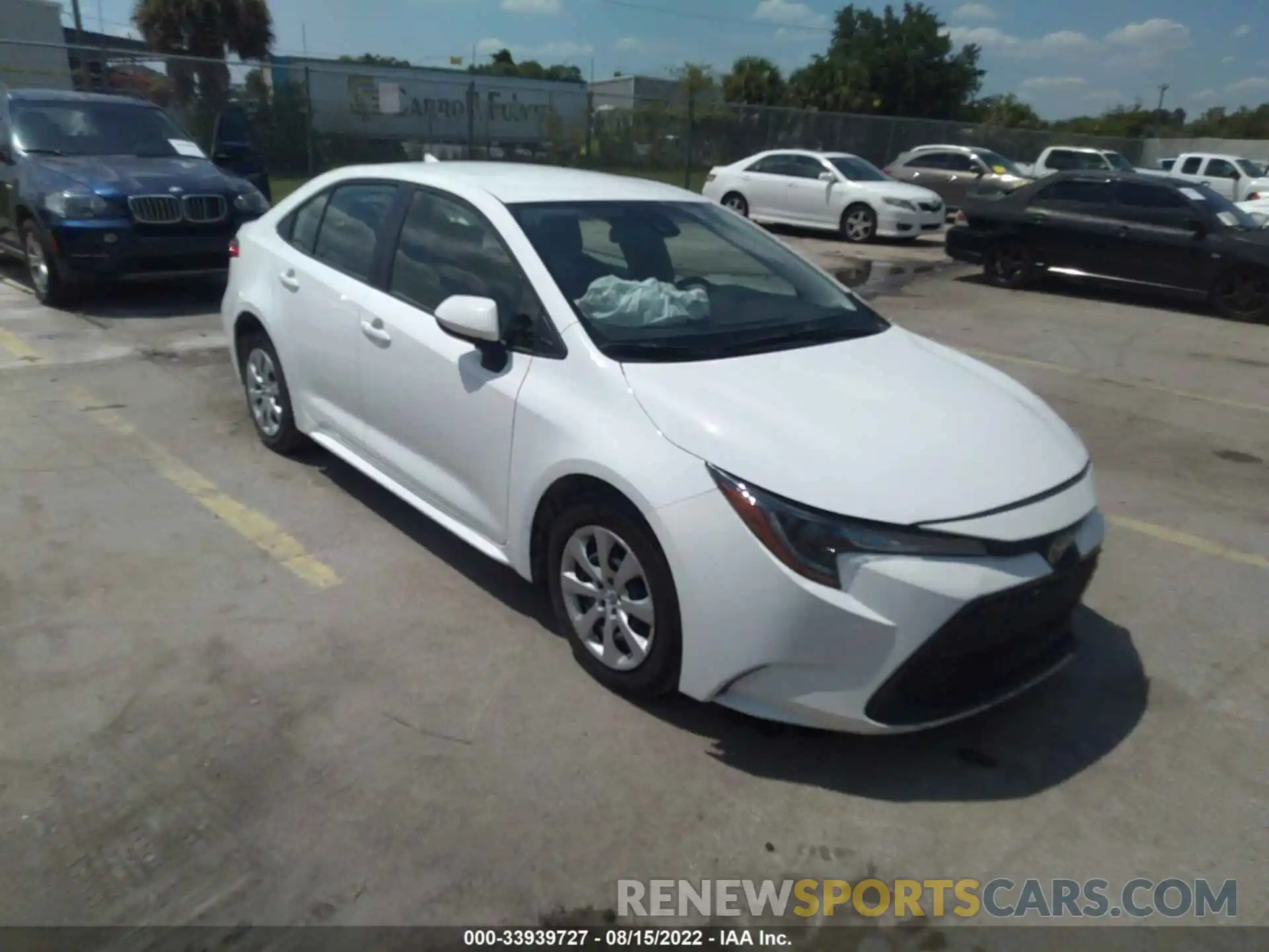 1 Photograph of a damaged car JTDEPRAE3LJ100642 TOYOTA COROLLA 2020