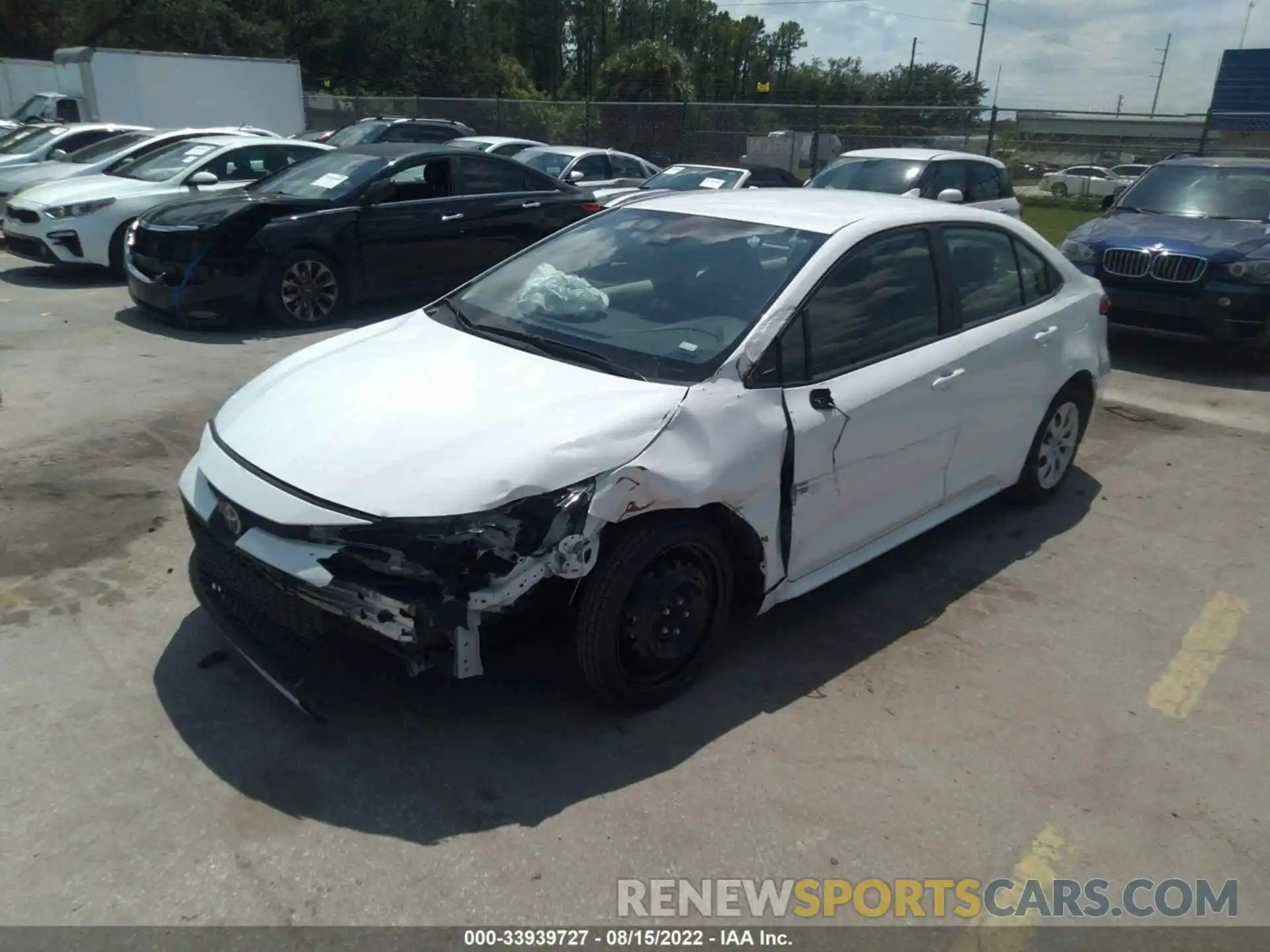 2 Photograph of a damaged car JTDEPRAE3LJ100642 TOYOTA COROLLA 2020