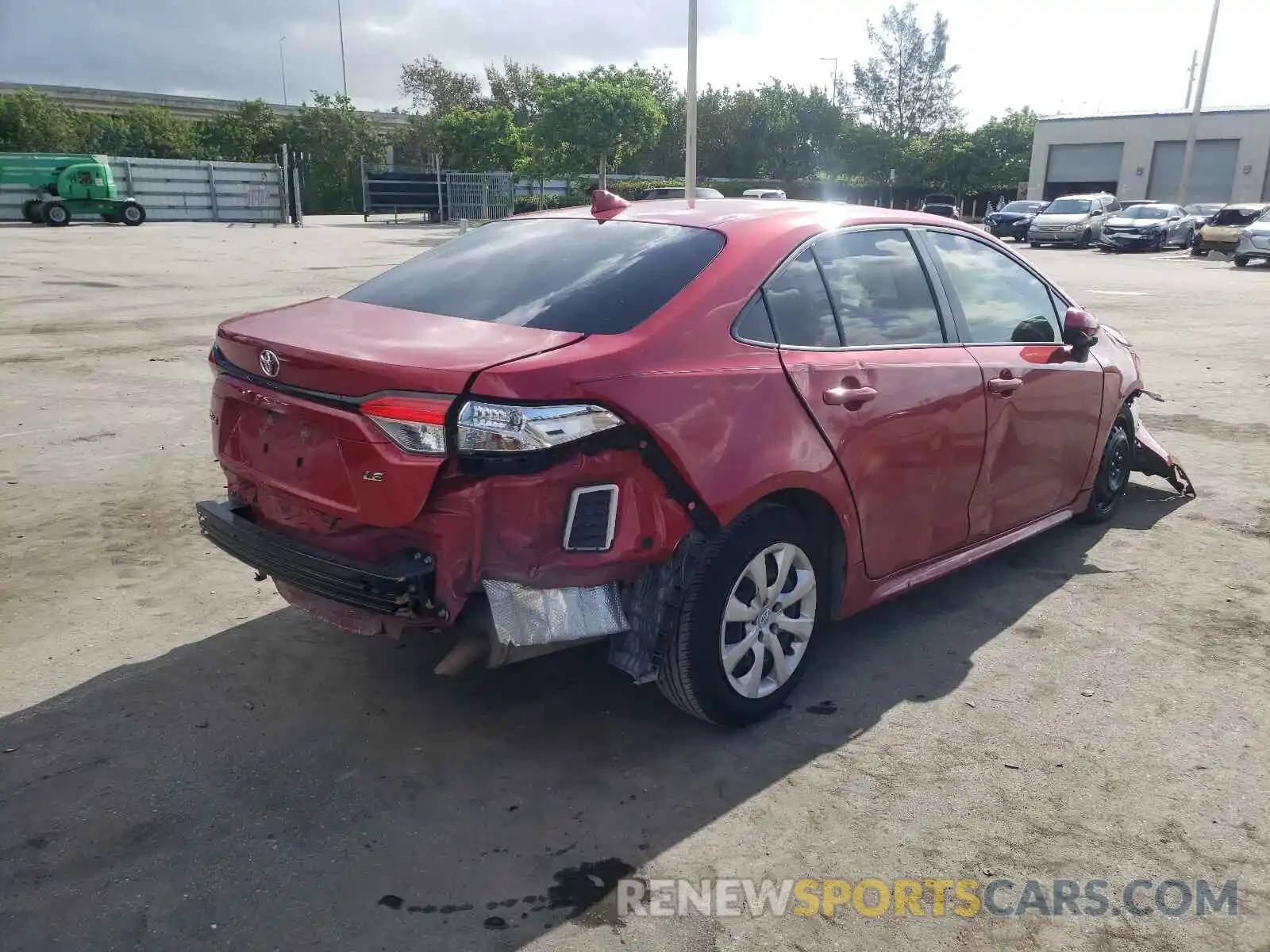 4 Photograph of a damaged car JTDEPRAE3LJ100804 TOYOTA COROLLA 2020