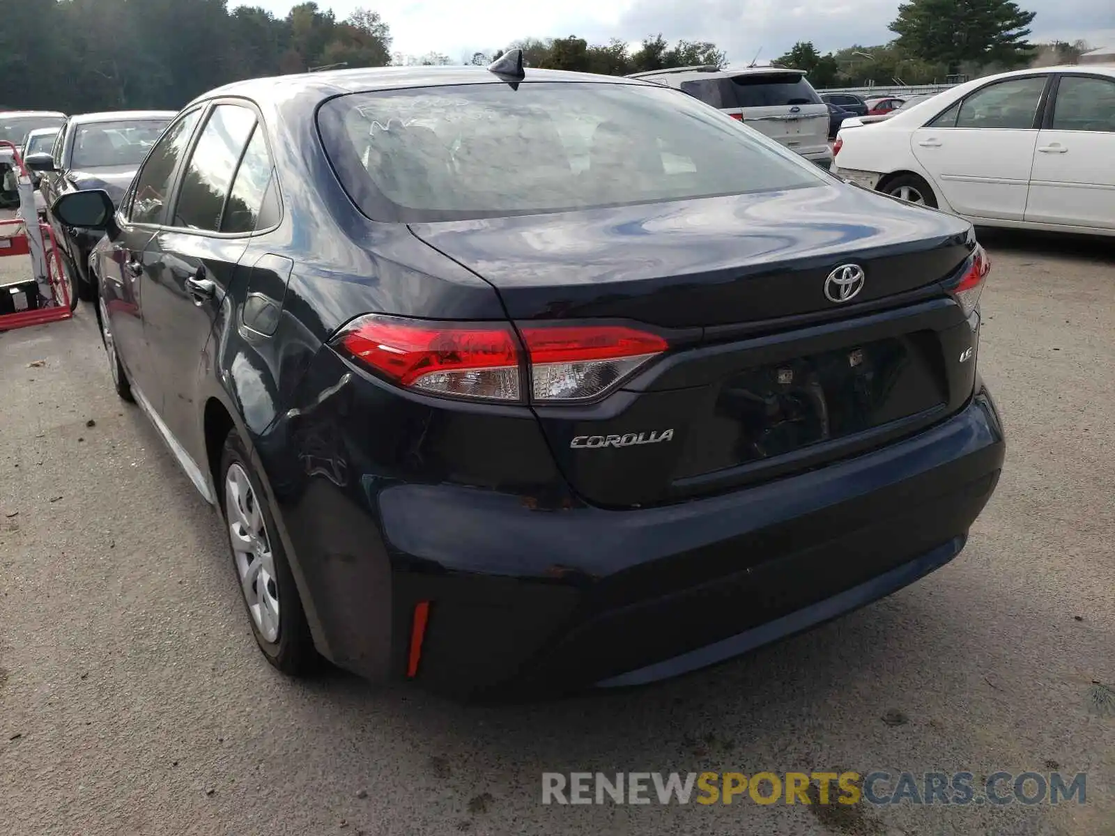 3 Photograph of a damaged car JTDEPRAE3LJ101323 TOYOTA COROLLA 2020