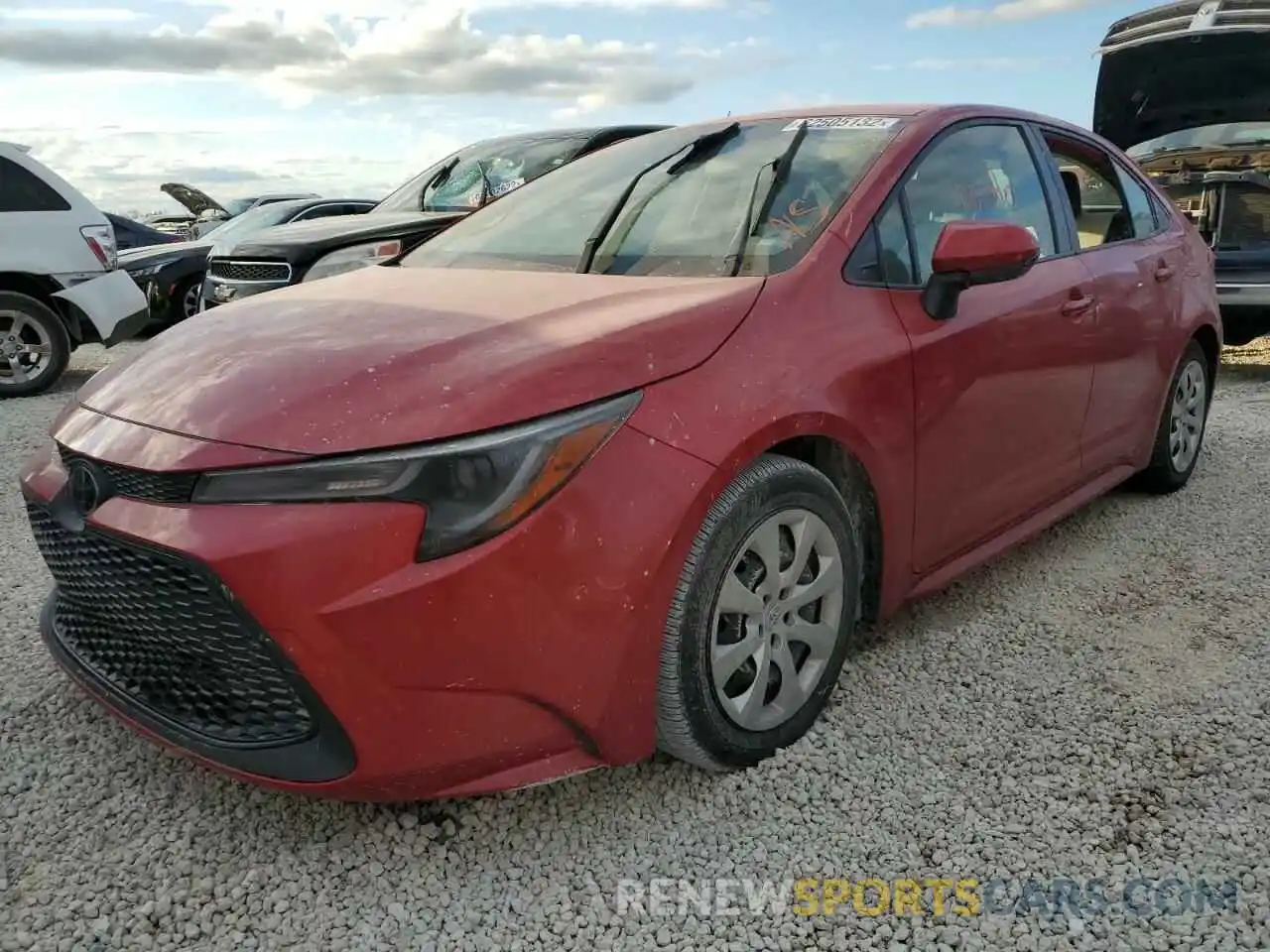 2 Photograph of a damaged car JTDEPRAE3LJ101838 TOYOTA COROLLA 2020