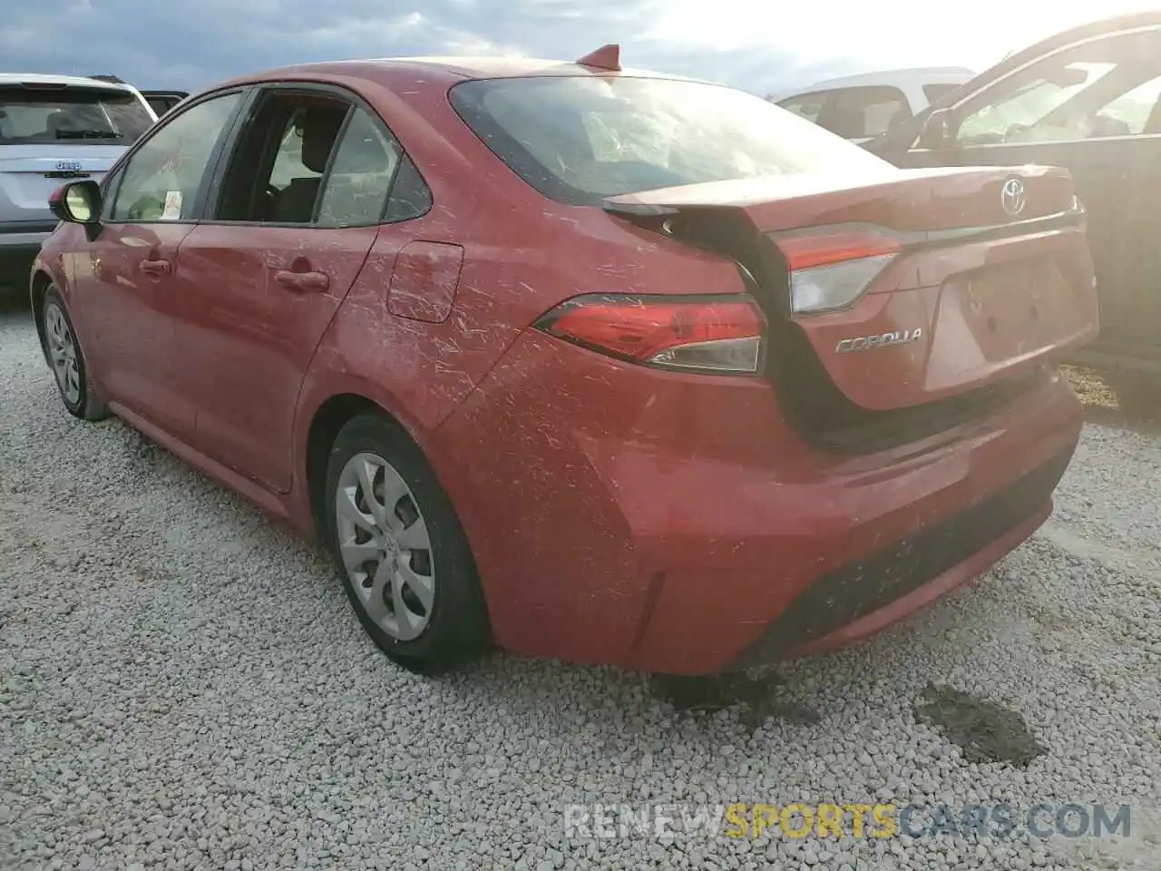 3 Photograph of a damaged car JTDEPRAE3LJ101838 TOYOTA COROLLA 2020