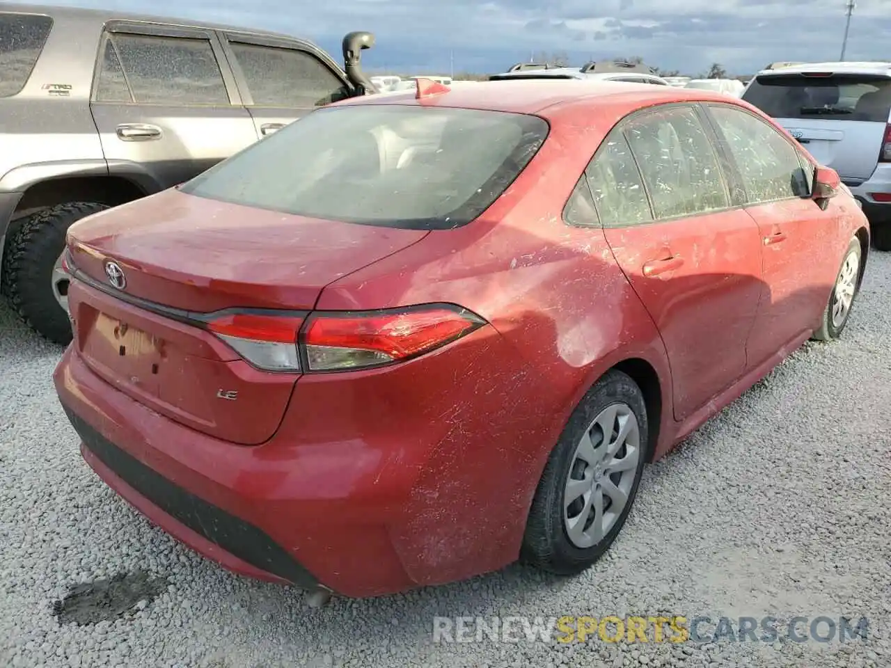 4 Photograph of a damaged car JTDEPRAE3LJ101838 TOYOTA COROLLA 2020