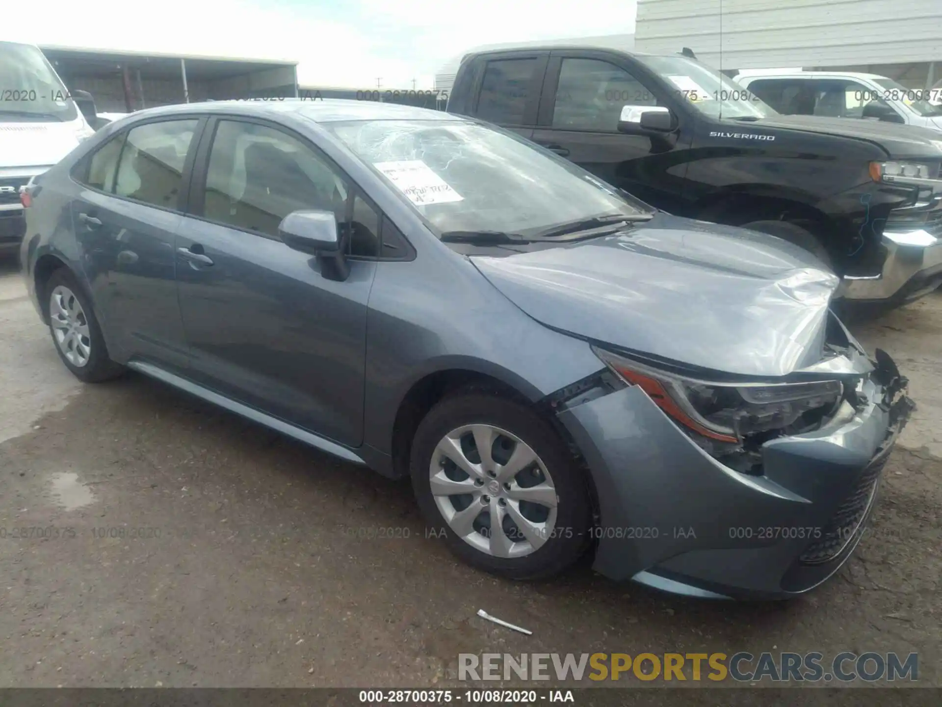 1 Photograph of a damaged car JTDEPRAE3LJ102309 TOYOTA COROLLA 2020