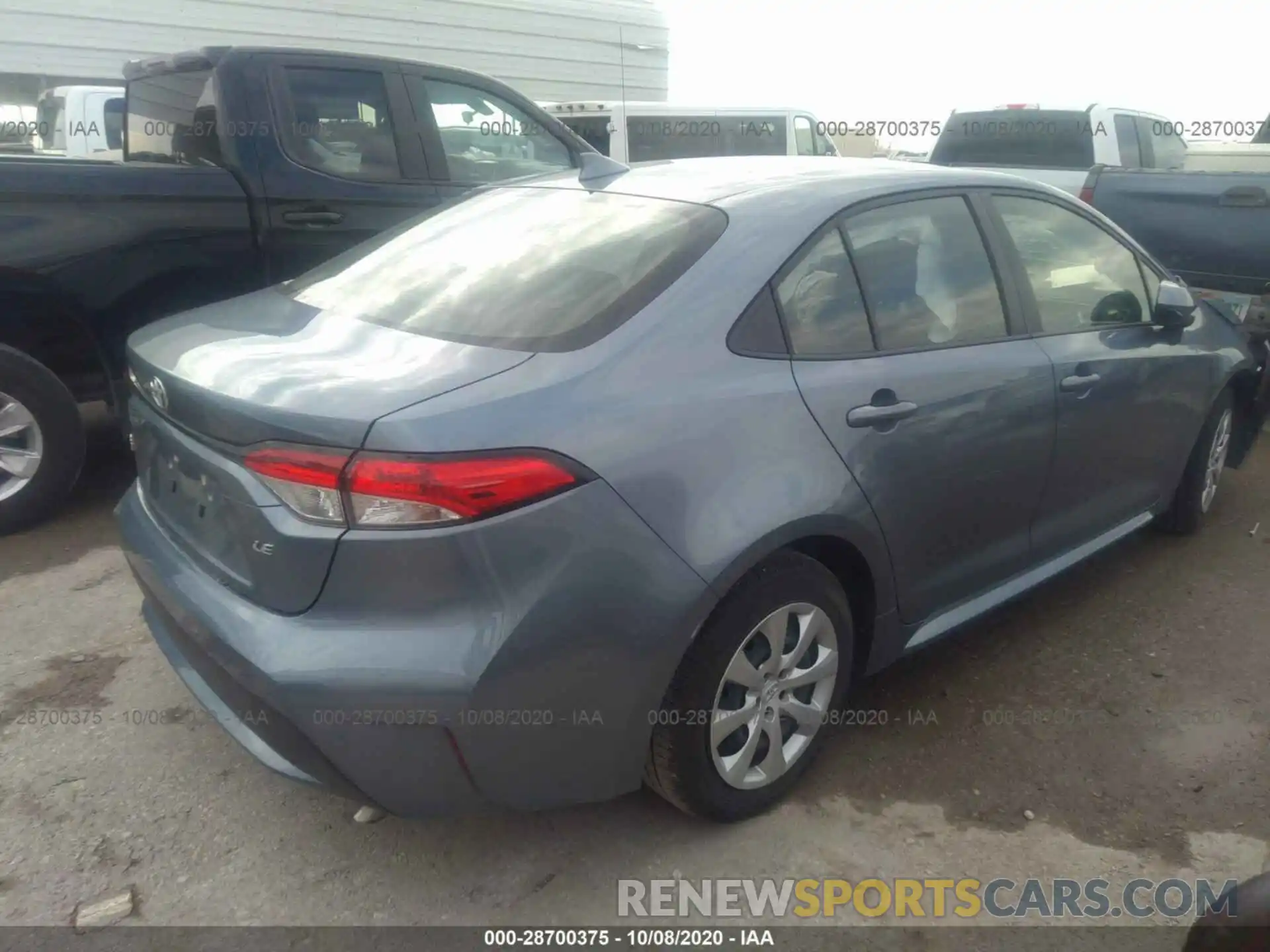 4 Photograph of a damaged car JTDEPRAE3LJ102309 TOYOTA COROLLA 2020