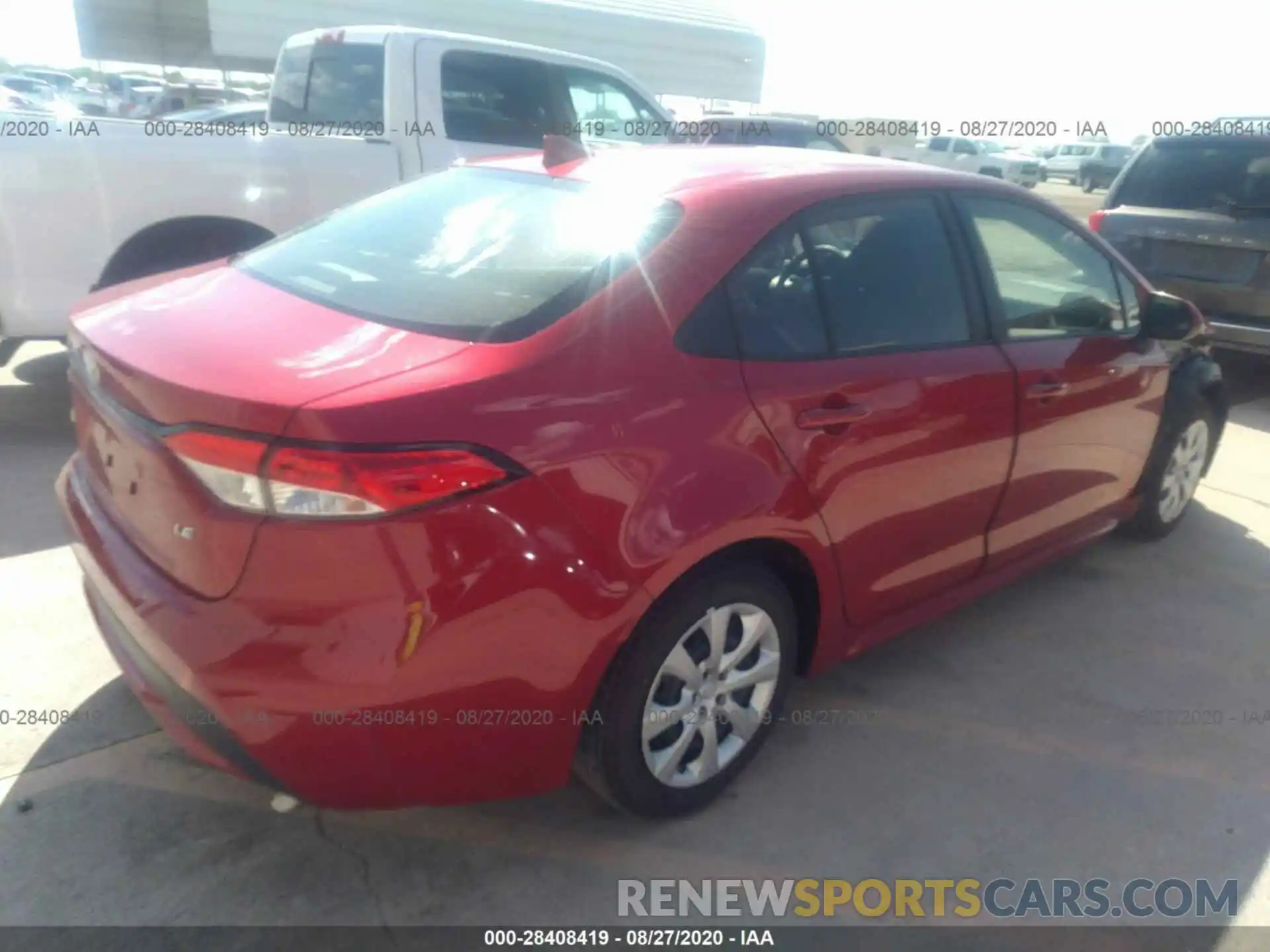 4 Photograph of a damaged car JTDEPRAE3LJ102584 TOYOTA COROLLA 2020