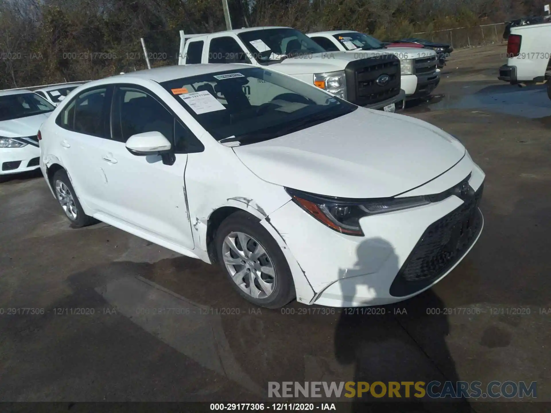 1 Photograph of a damaged car JTDEPRAE3LJ102777 TOYOTA COROLLA 2020