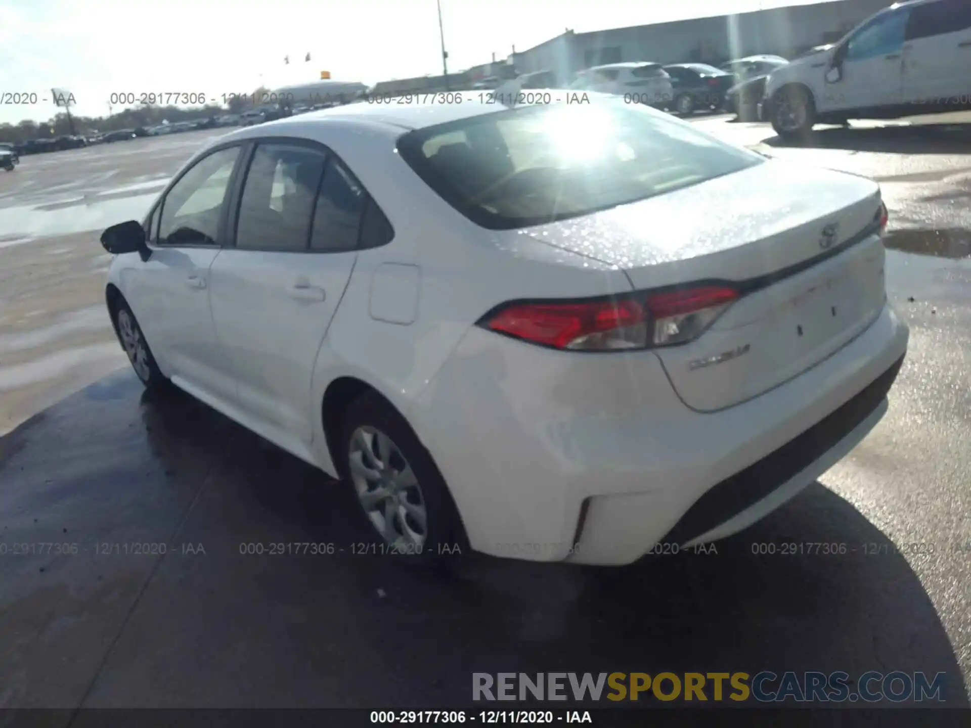 3 Photograph of a damaged car JTDEPRAE3LJ102777 TOYOTA COROLLA 2020