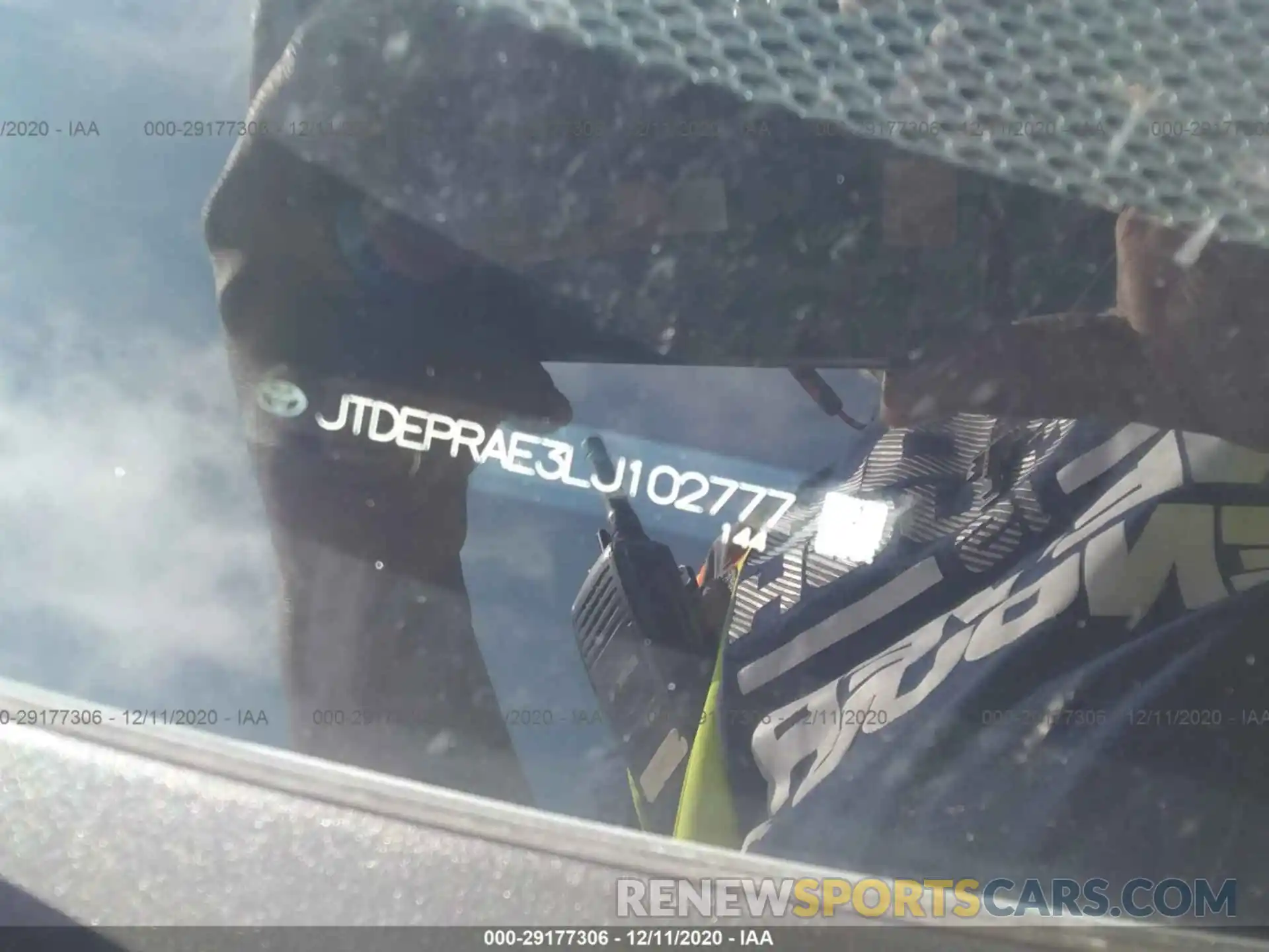 9 Photograph of a damaged car JTDEPRAE3LJ102777 TOYOTA COROLLA 2020
