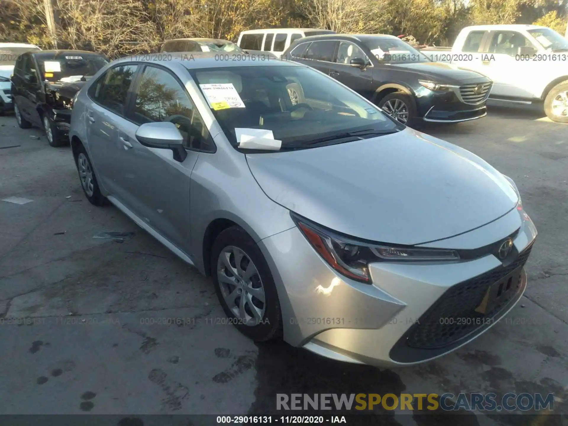 1 Photograph of a damaged car JTDEPRAE3LJ103069 TOYOTA COROLLA 2020