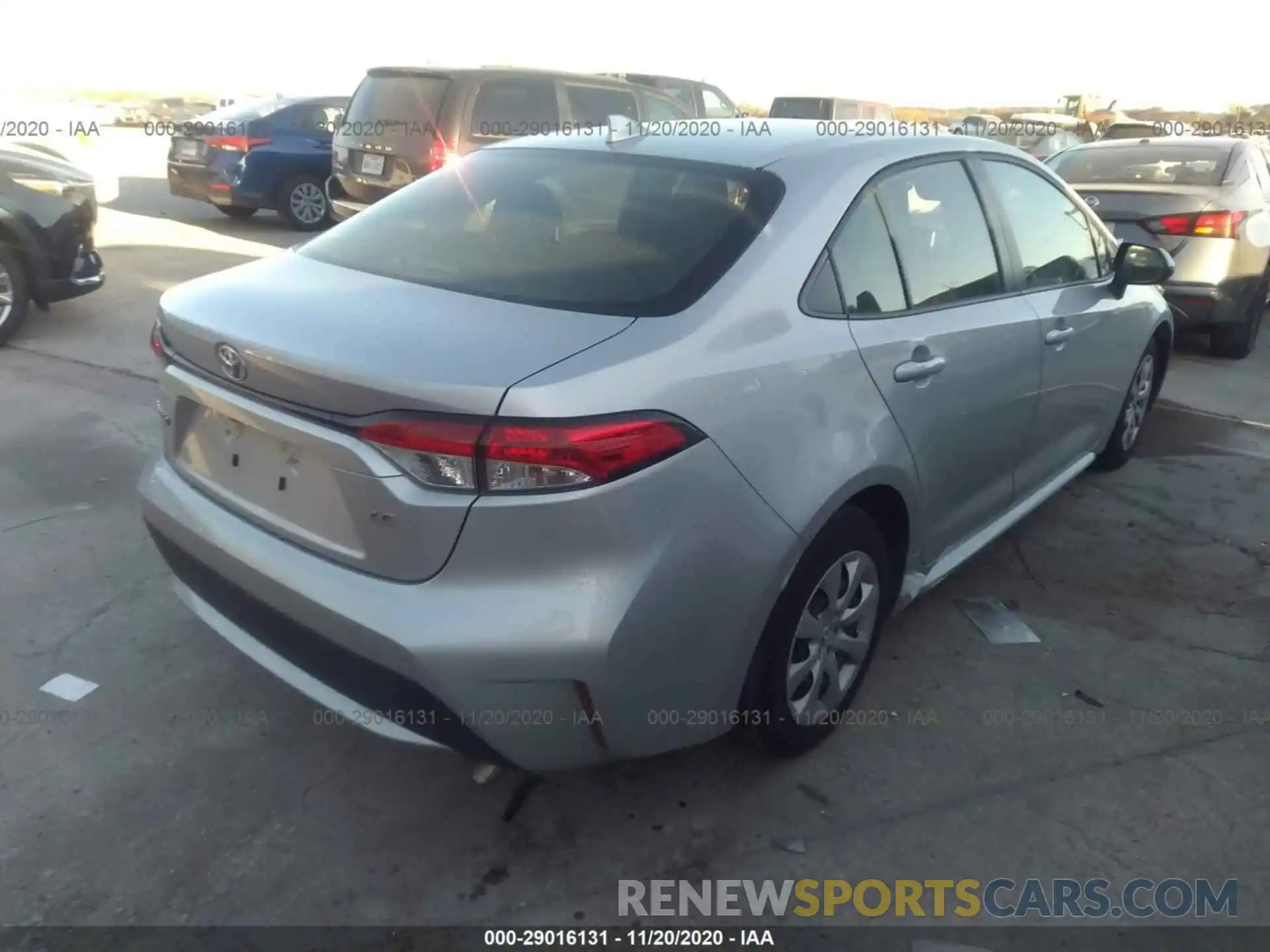 4 Photograph of a damaged car JTDEPRAE3LJ103069 TOYOTA COROLLA 2020